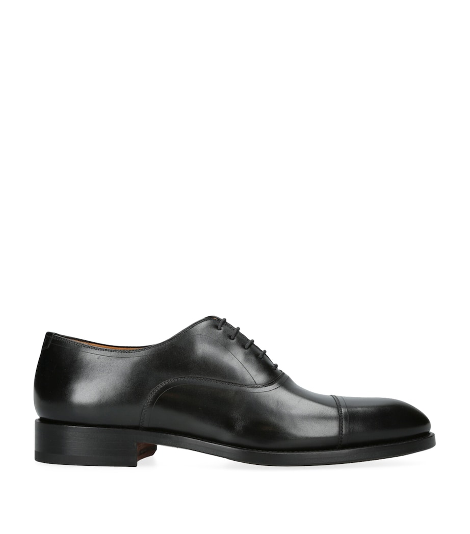 Magnanni Leather Flex Oxford Shoes Black Image 1