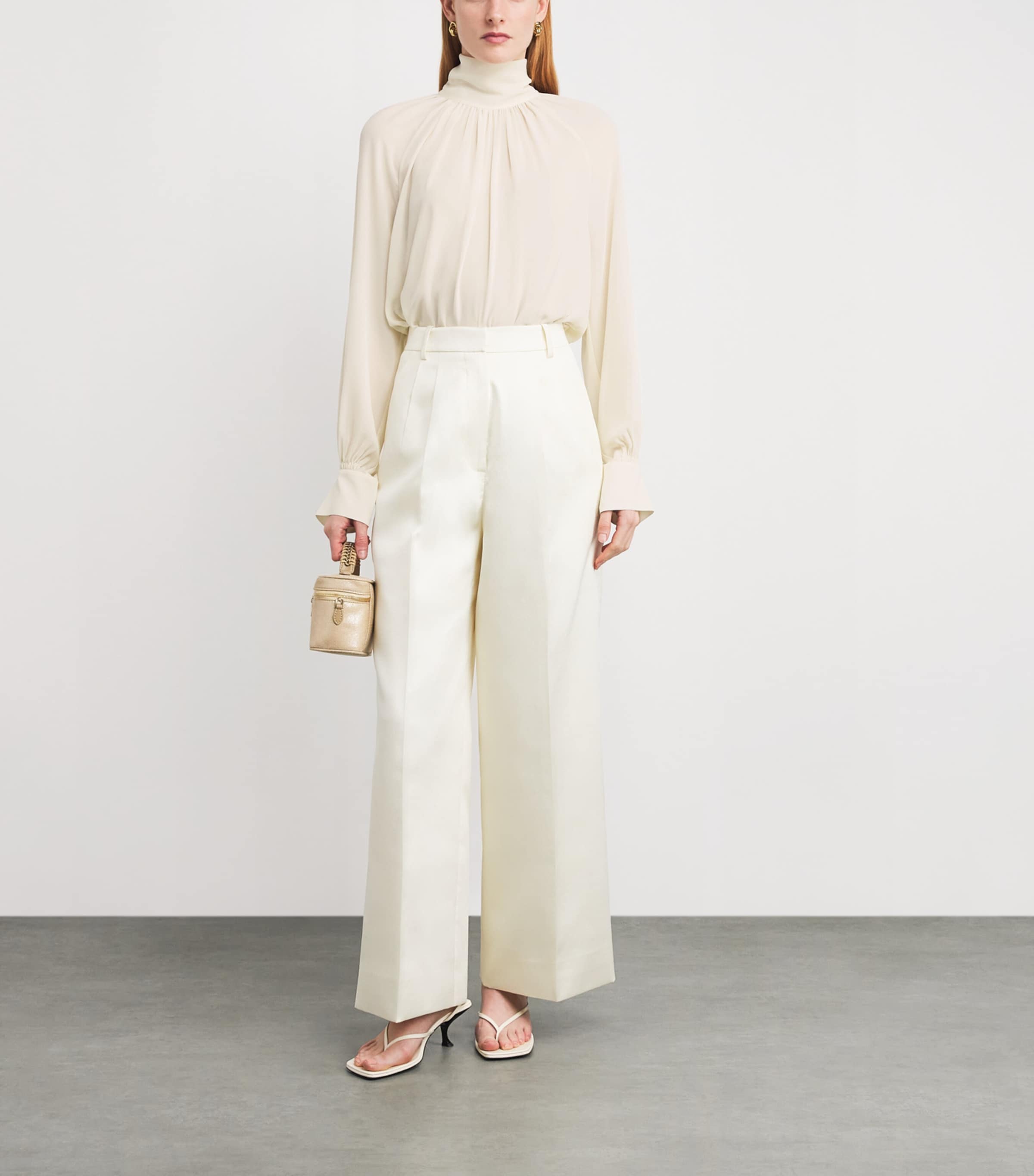 Crepe Gathered Blouse 128CRE Image 2