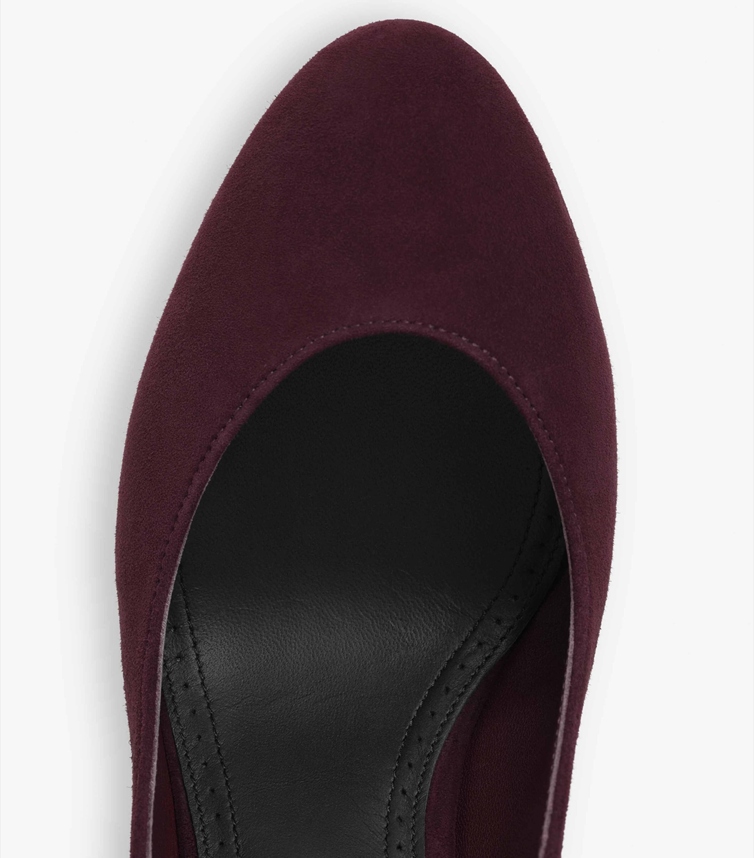 Suede Decollete Slingback Heels 90 ROUGE GRENAT Image 4