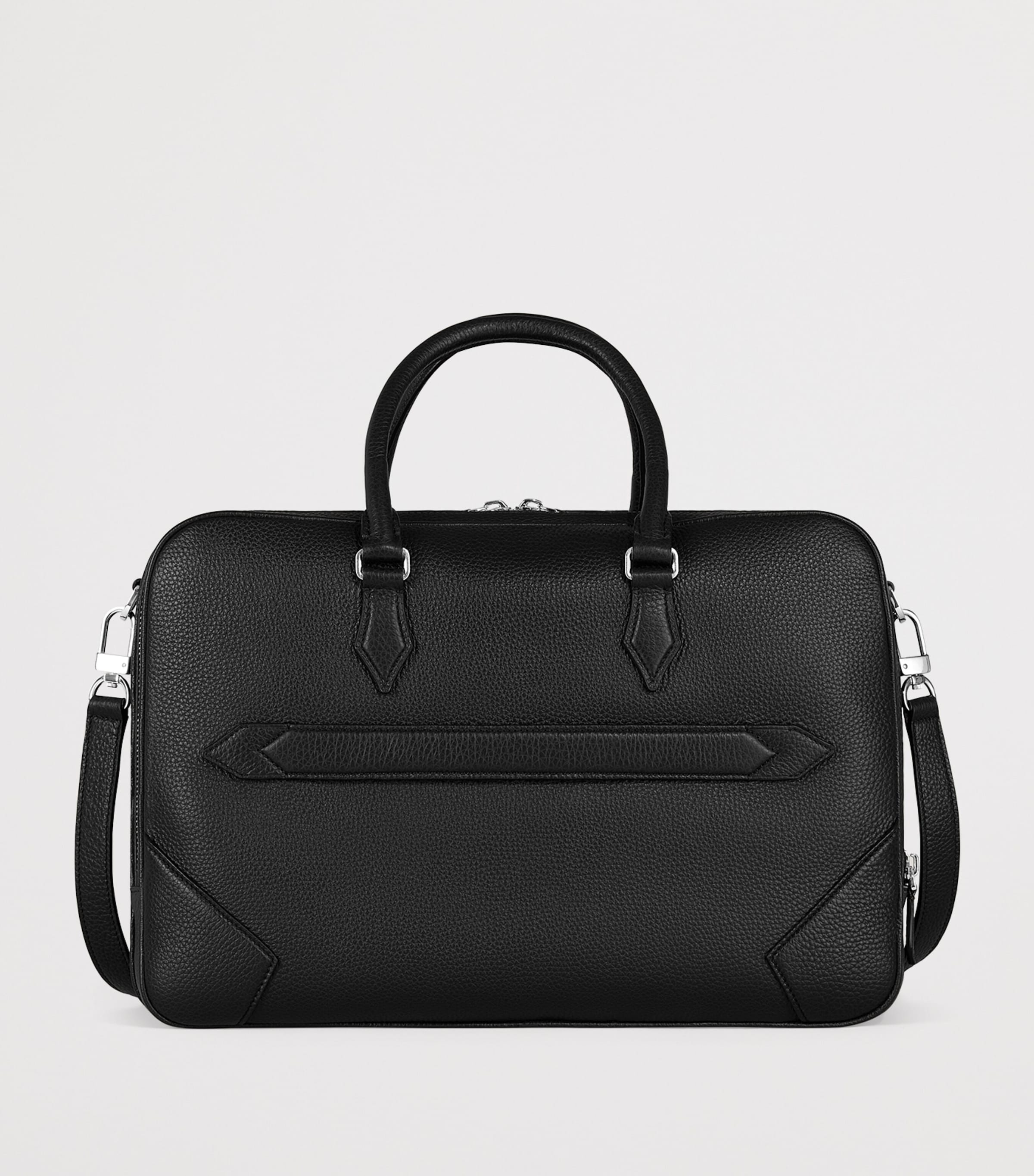 Montblanc Large Grained Leather Document Case Black Image 2