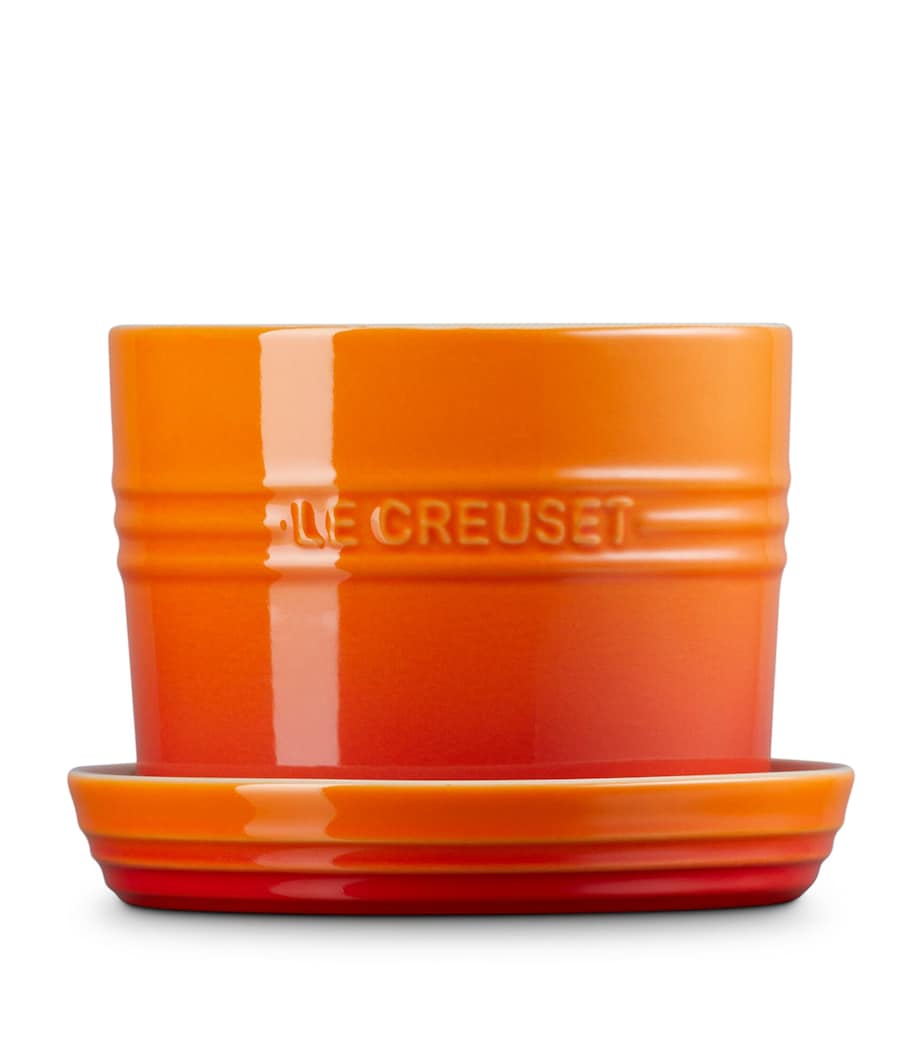 Le Creuset Stoneware Herb Planter (15cm) Volcanic Image 3