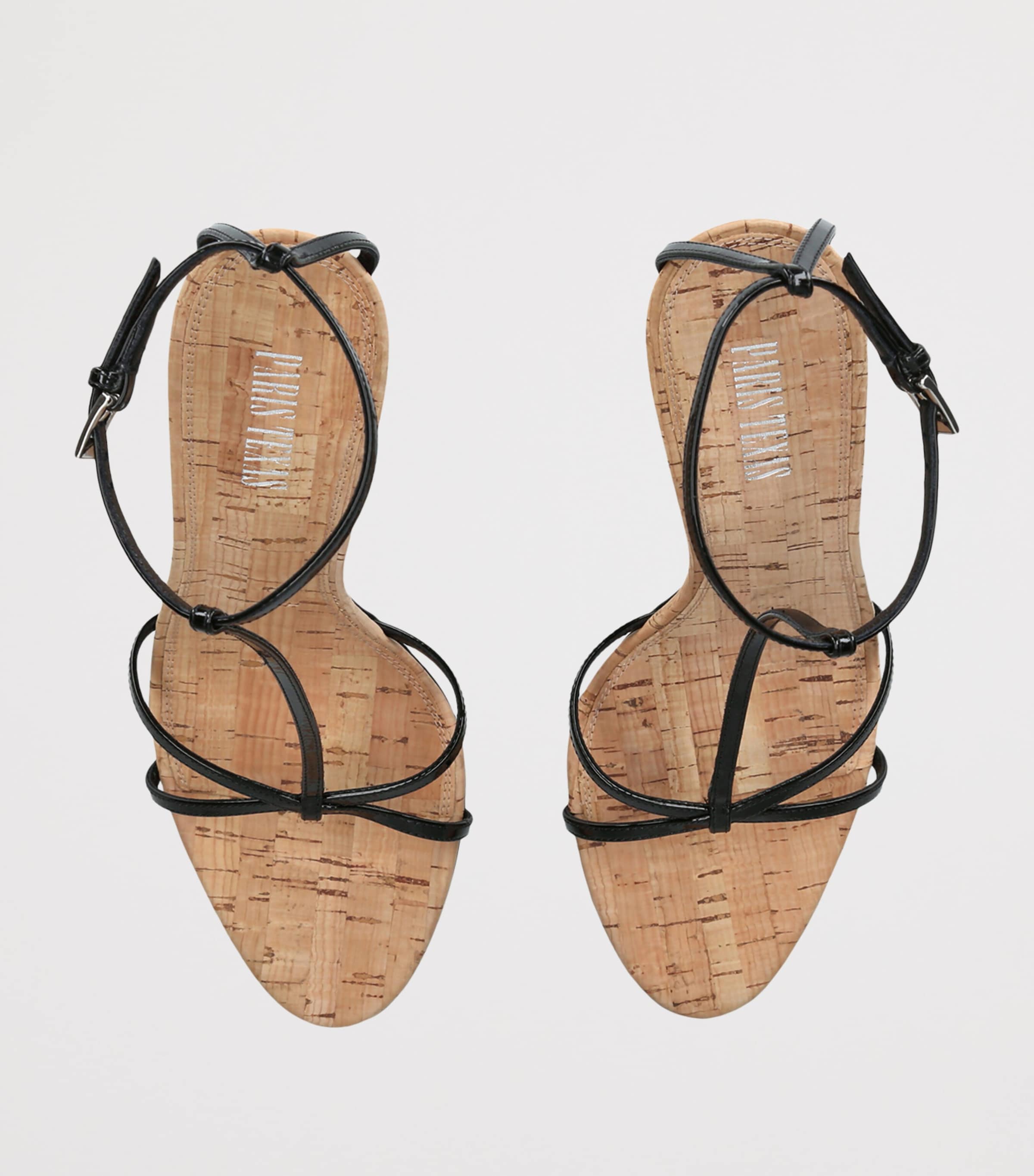 Paris Texas Patent Leather Lidia T-Strap Sandals 105 Blk/other Image 4