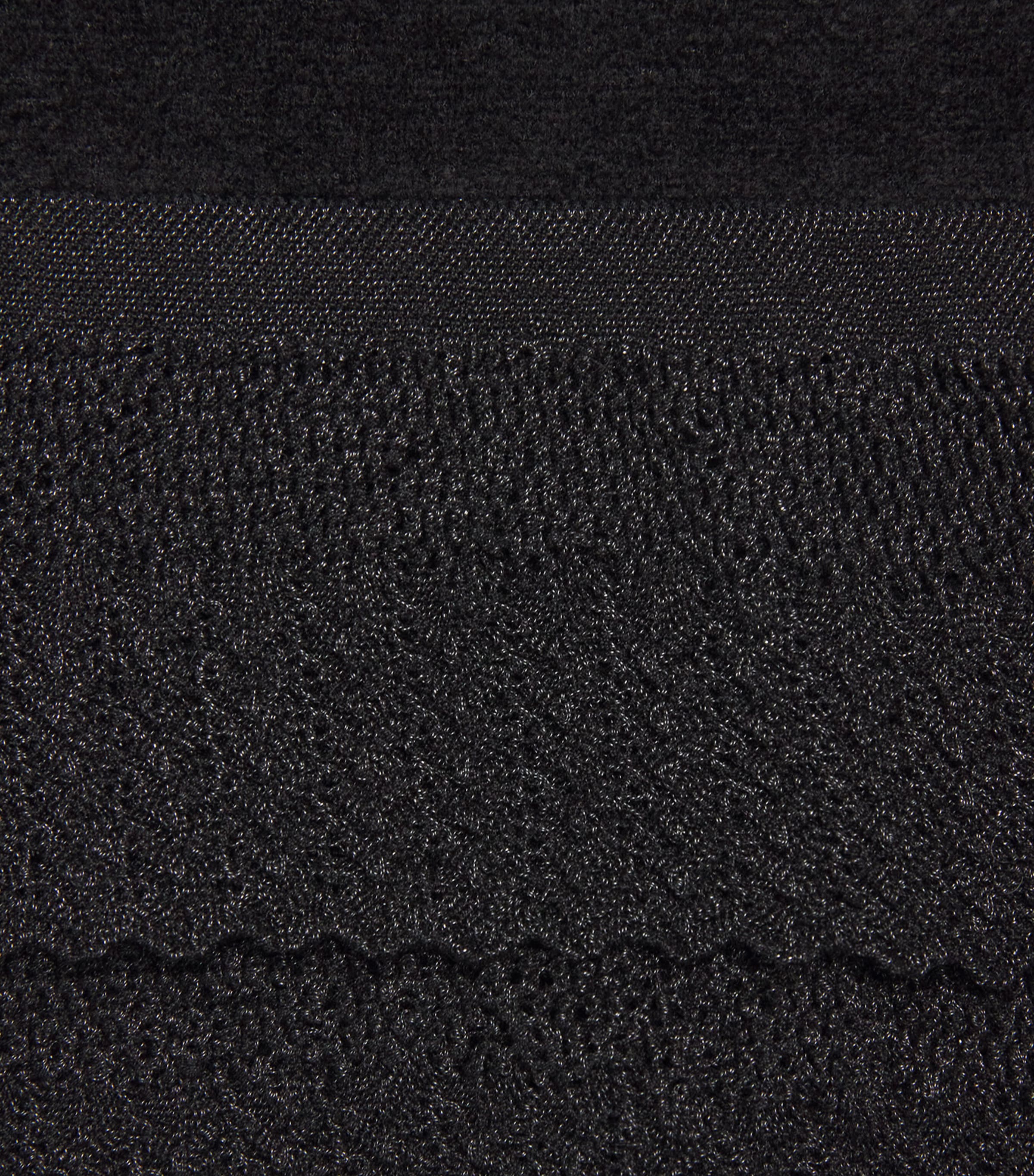 Velvet-Effect Mini Skirt BLACK Image 5