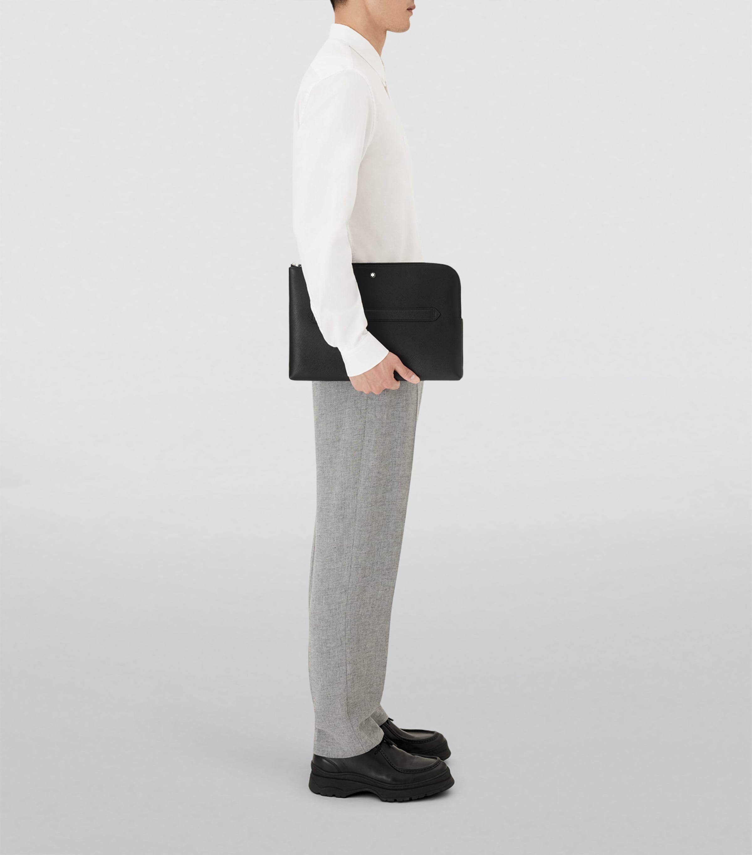 Montblanc Leather Sartorial Laptop Case Black Image 4