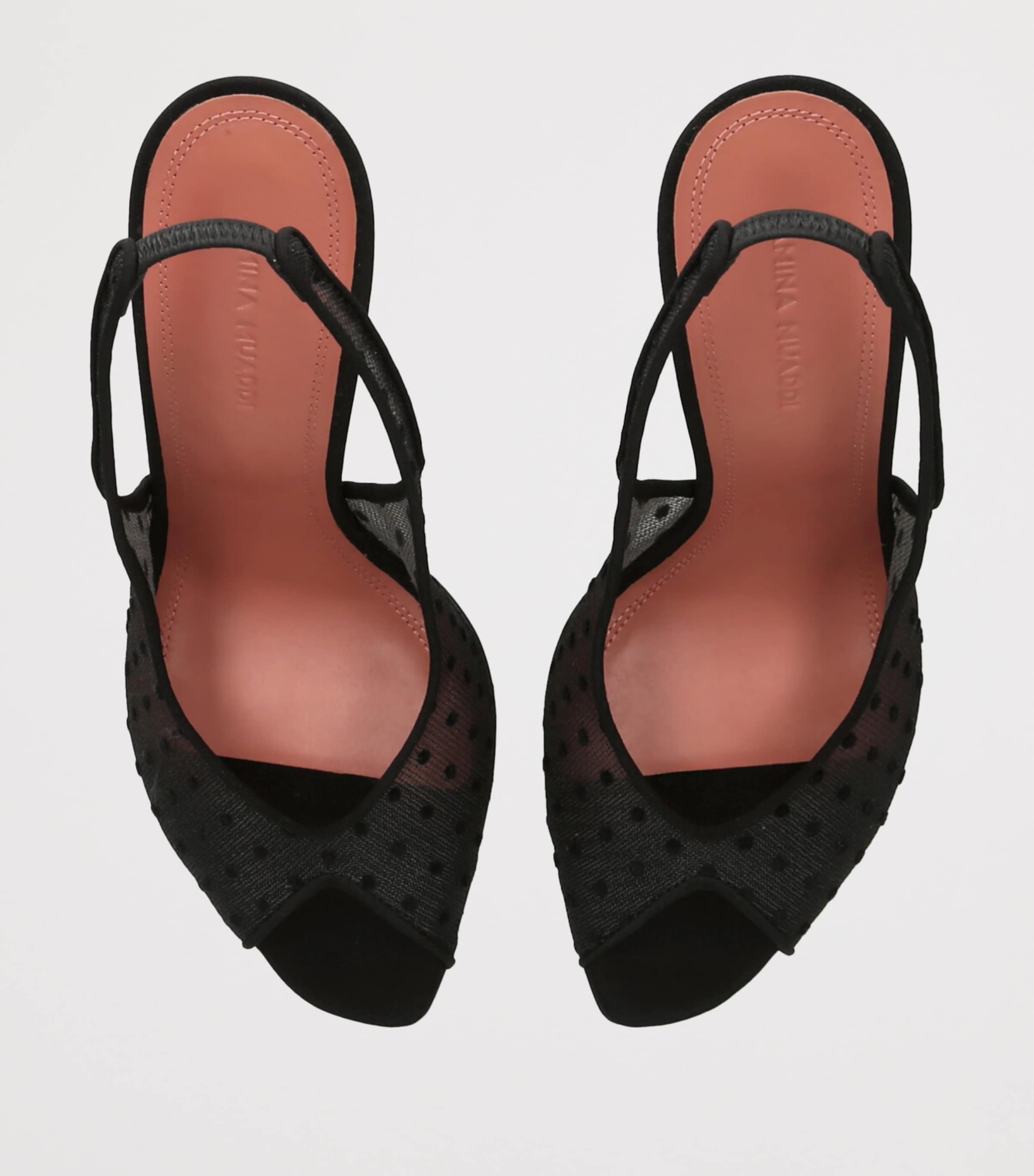Mesh Kristina Slingback Sandals 105 BLACK Image 4