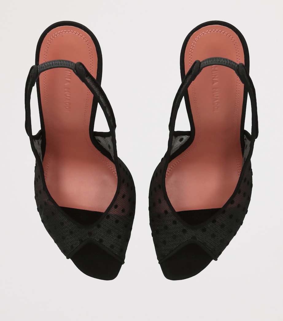 Mesh Kristina Slingback Sandals 105 BLACK Image 4