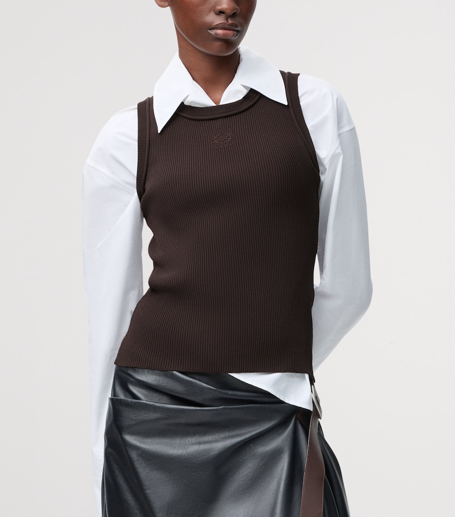 Anagram Tank Top BROWN Image 3