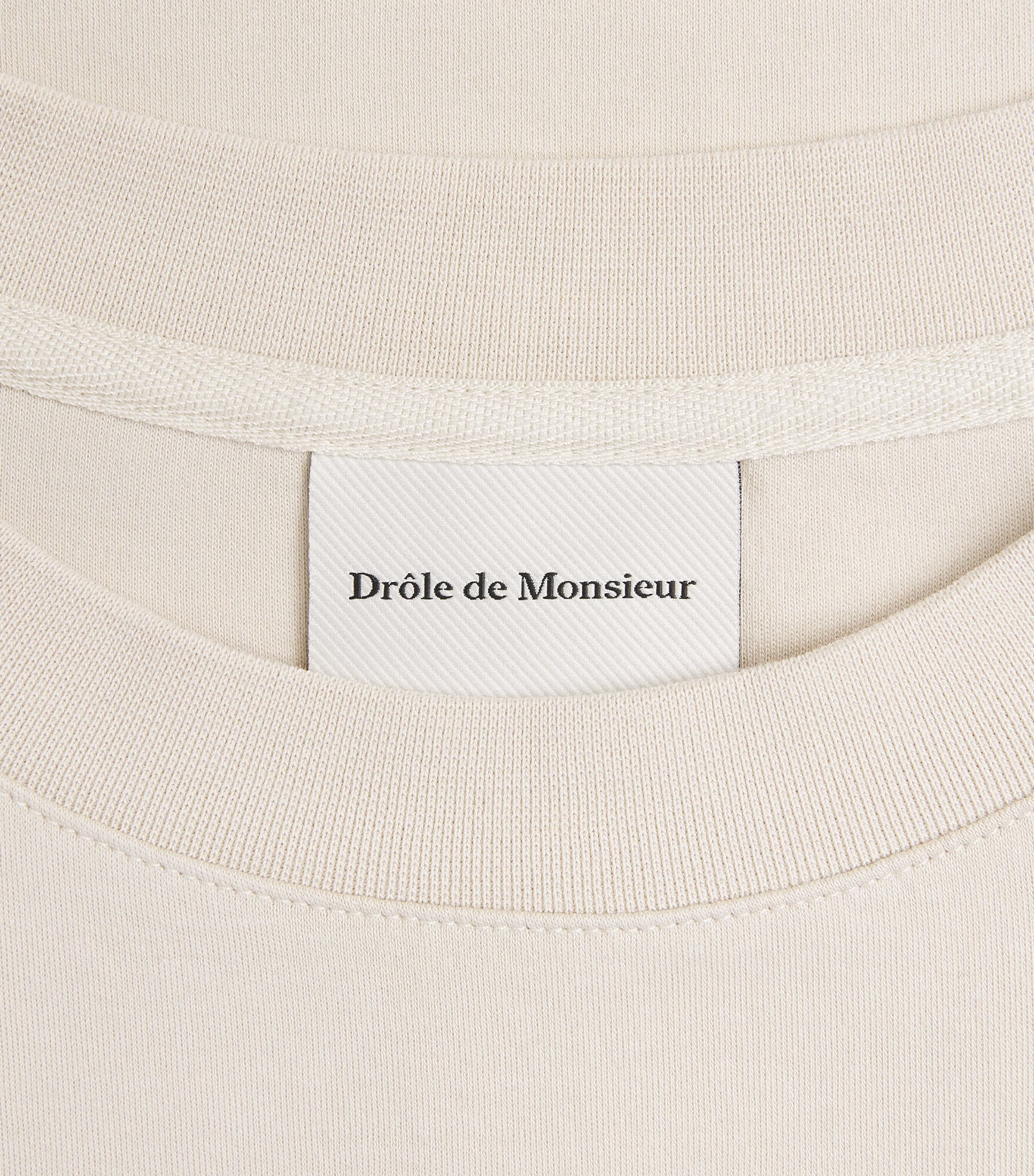 Drôle de Monsieur Mens Cotton Slogan T-Shirt Mastic Image 6