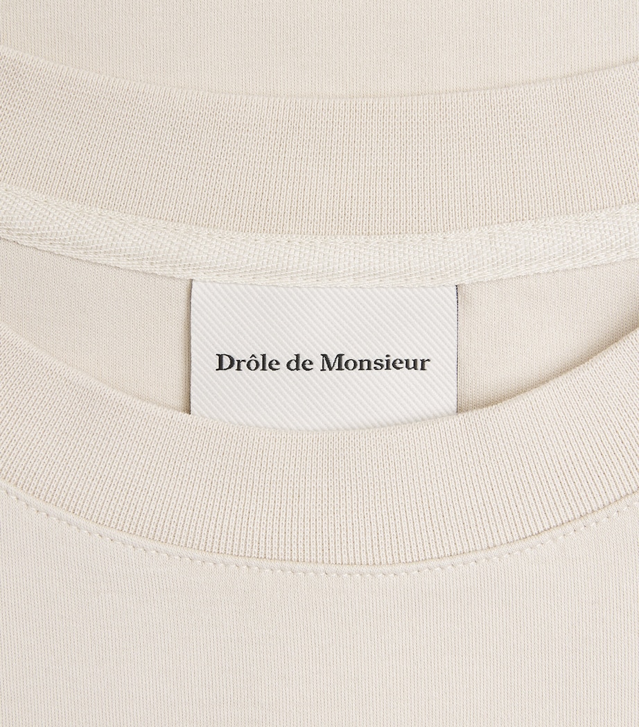 Drôle de Monsieur Mens Cotton Slogan T-Shirt Mastic Image 6