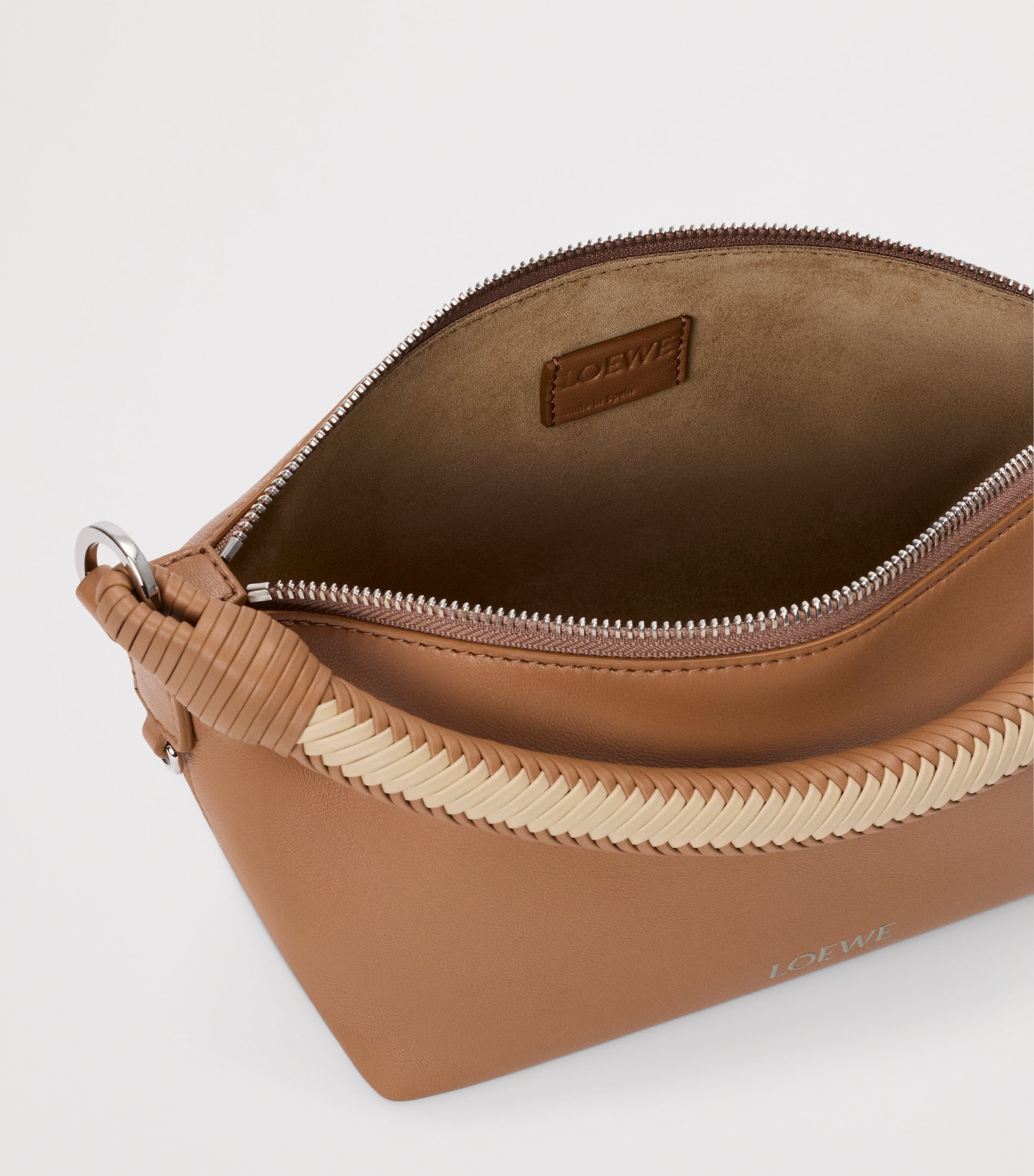 LOEWE Nappa Leather Cala Top-Handle Bag Mocha/beige Image 7