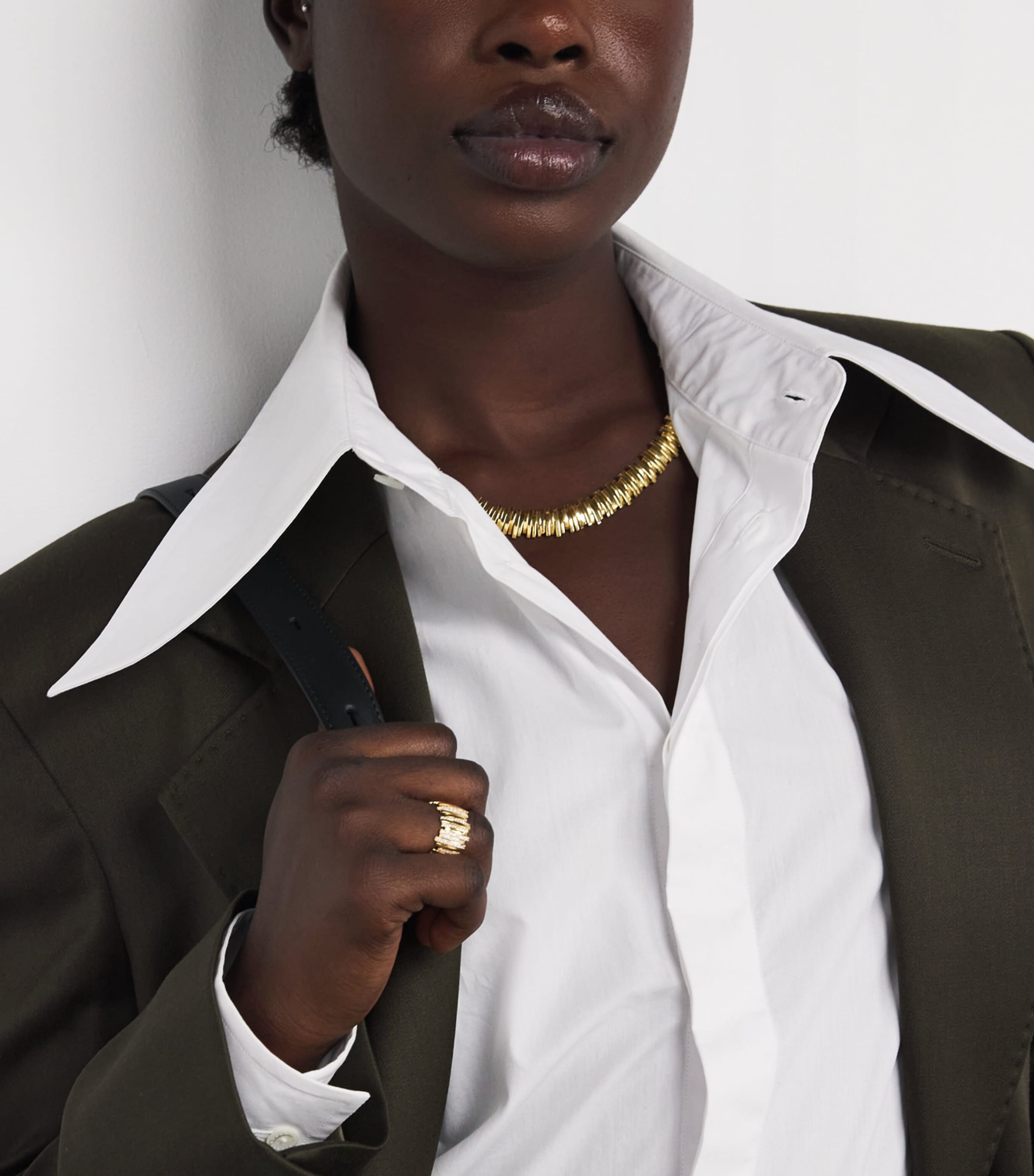 Yellow Gold Golden Age Tennis Necklace 18K YG Image 4