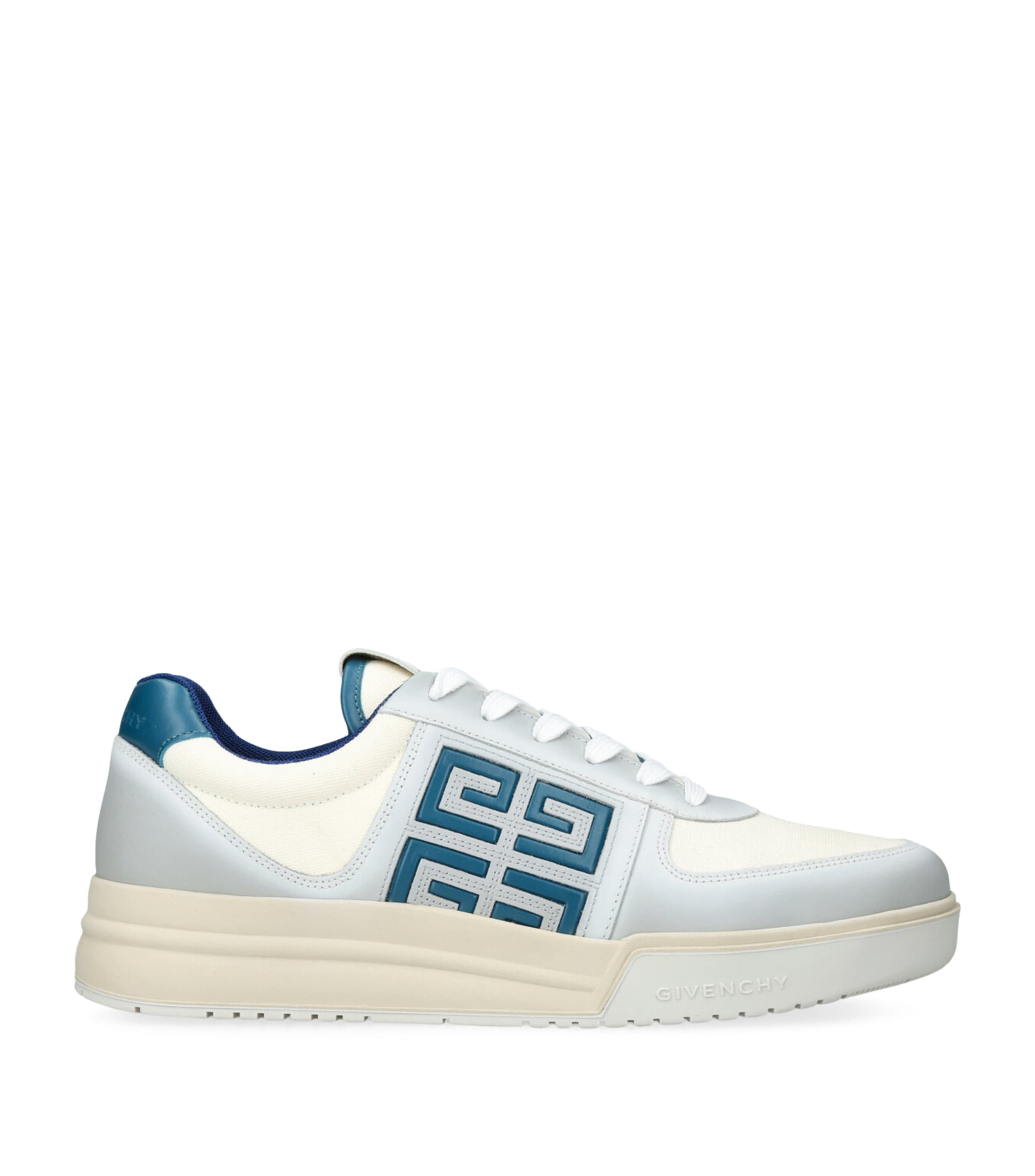 Givenchy G4 Sneakers In Gradient Leather And Canvas In Blue