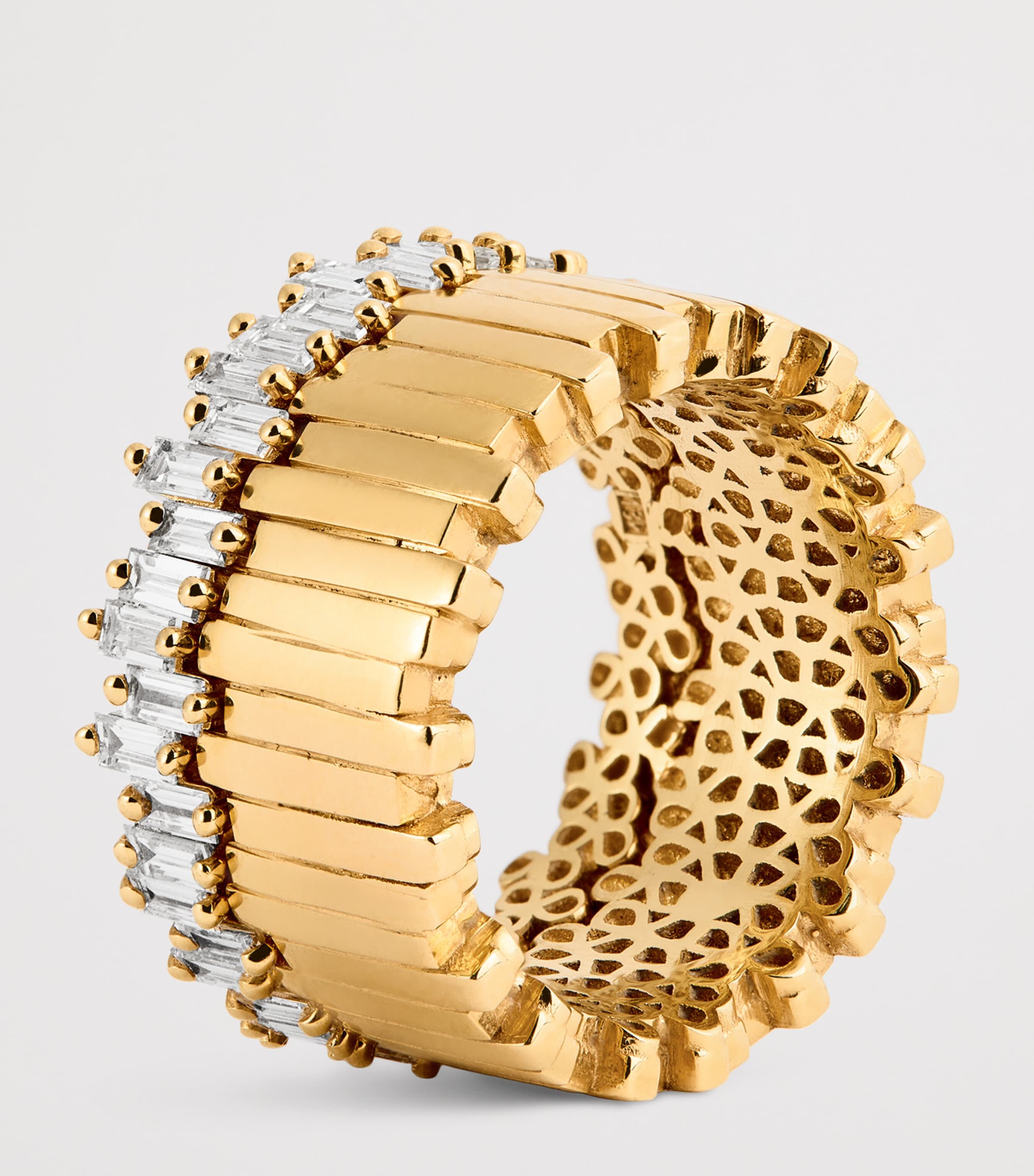 Suzanne Kalan Yellow Gold and Diamond Milli Stacker Eternity Ring (Size 7) Yg/wd Image 6