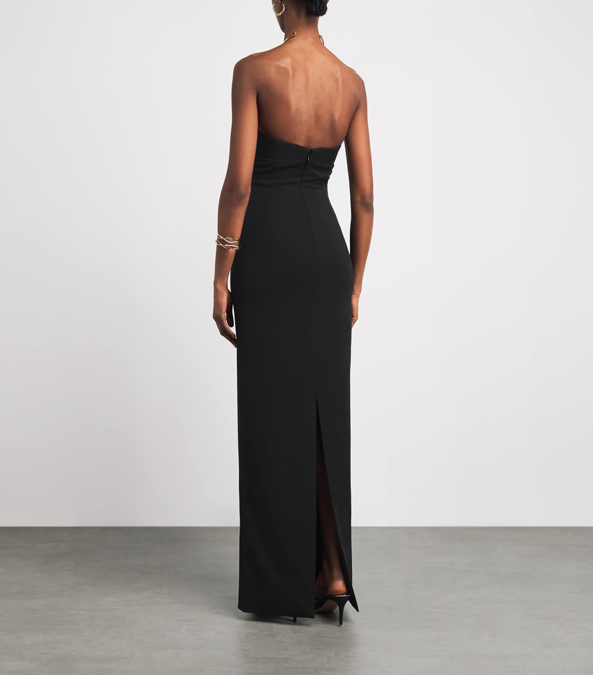 Solace London Womens Crepe Keaton Maxi Dress Black Image 4