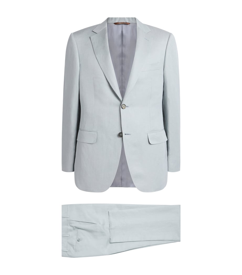 Canali Mens Linen-Silk 2-Piece Suit Image 1