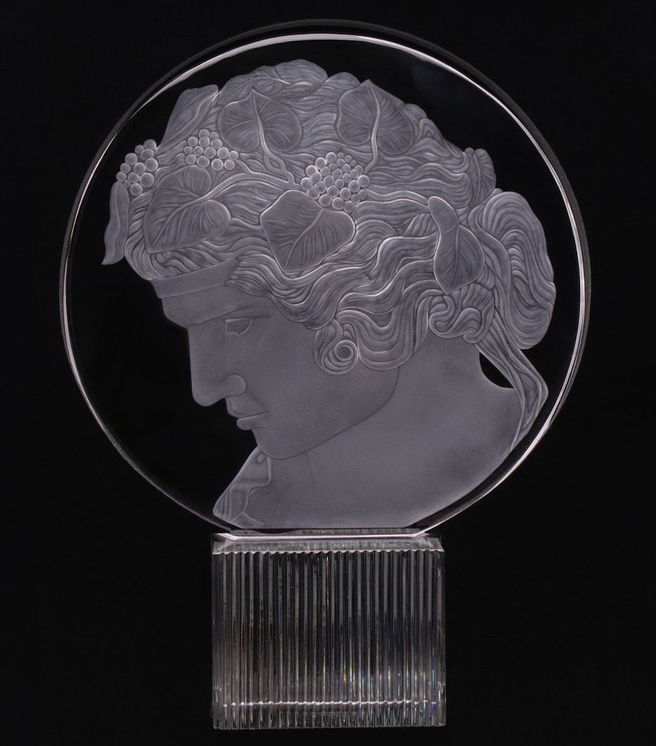 Crystal Bacchus Statue (39cm) CLEAR Image 3