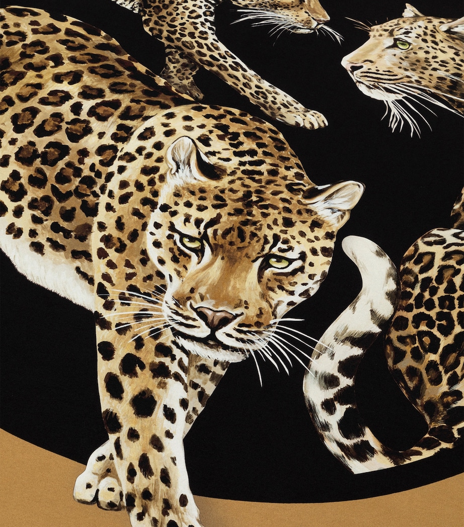 Silk-Wool Leopard Throw (140cm x 180cm) UL012 3 LEOPARDI F D Image 3