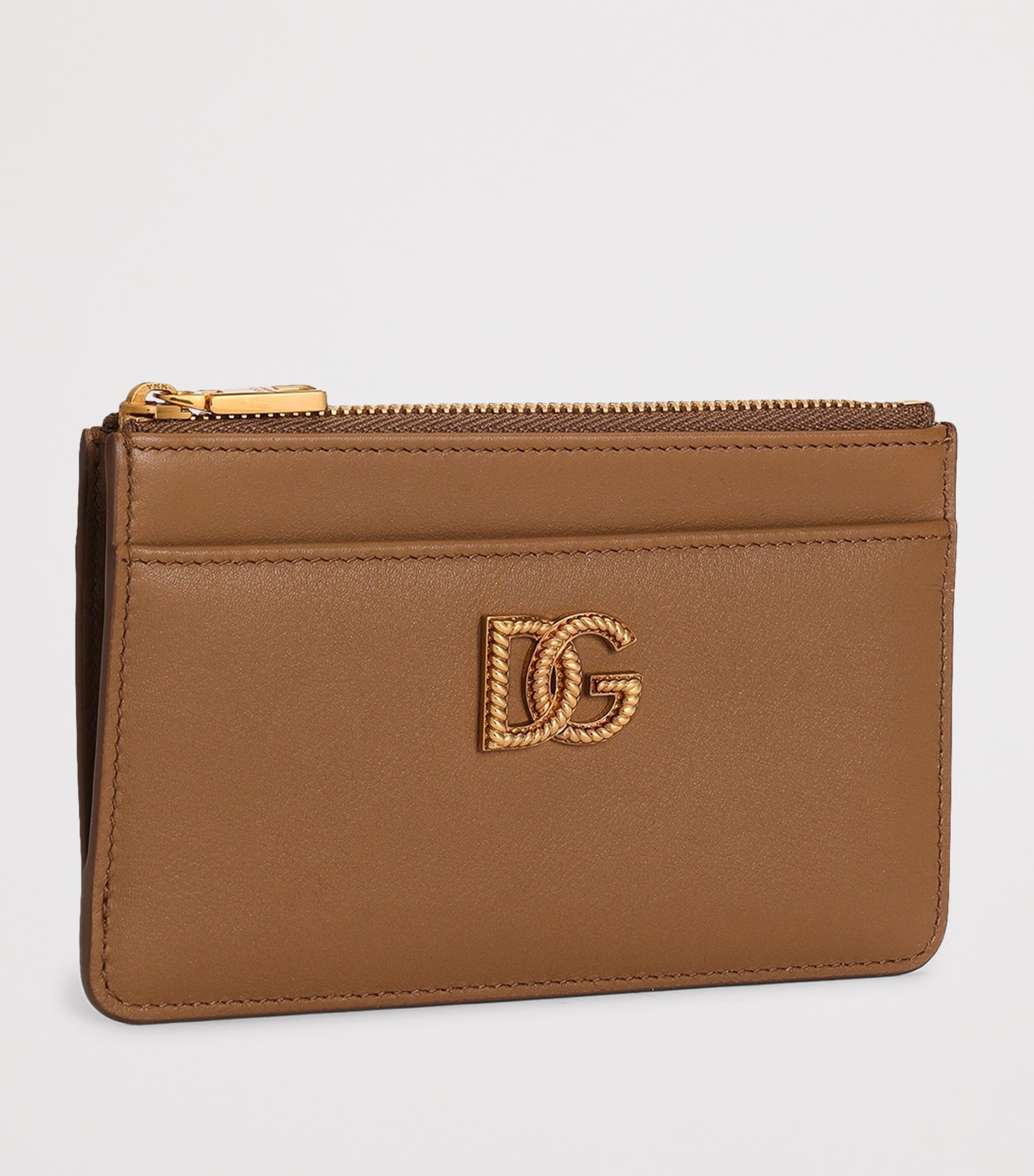 Dolce&Gabbana Calfskin DG Millennials Card Holder Caramello Image 2
