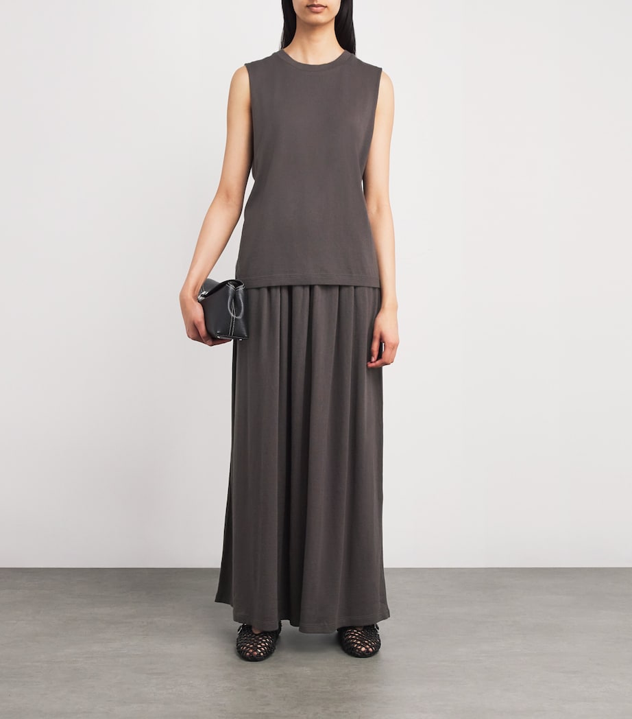 Cotton-Cashmere Muscle Knit Vest 187 MUD Image 2