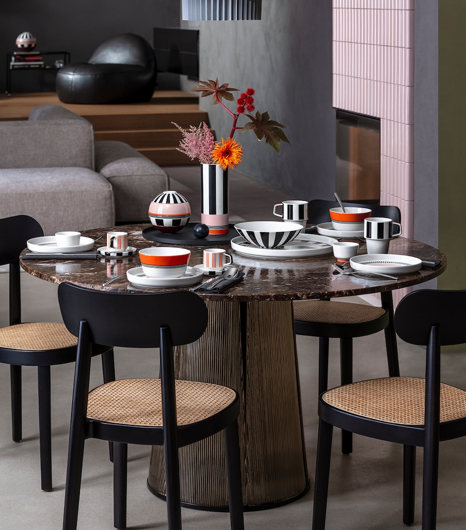 Porcelain Memphis Vase (24cm) WHITE Image 5