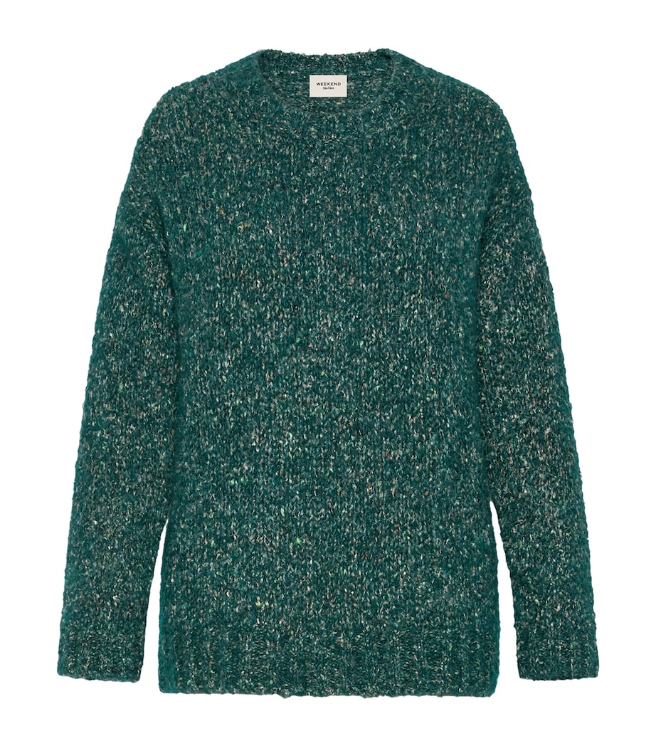 Weekend Max Mara Womens Knitted Sweater Dark Green Image 1
