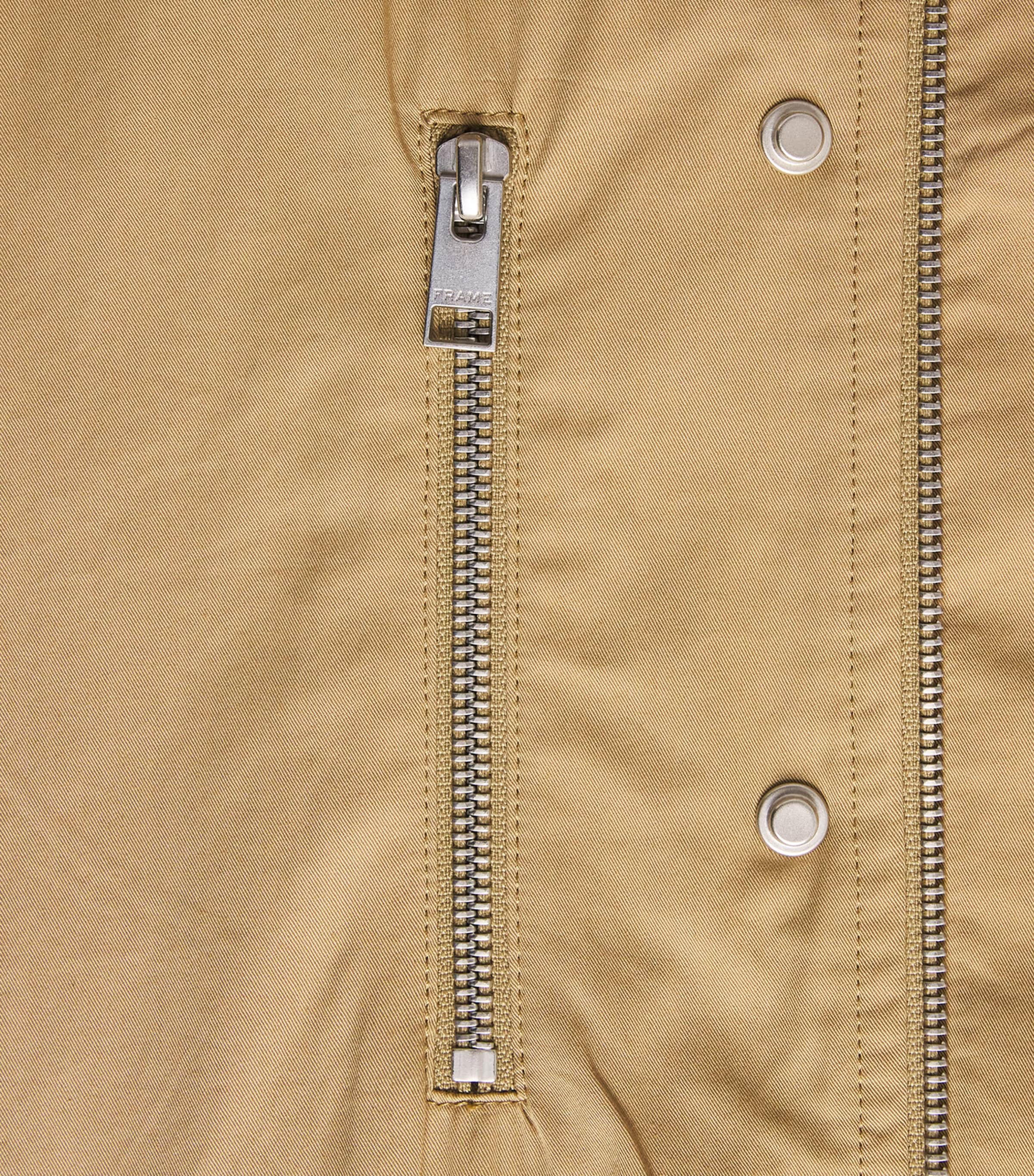 FRAME Womens Cotton Twill The Safari Jacket Khaki Image 6