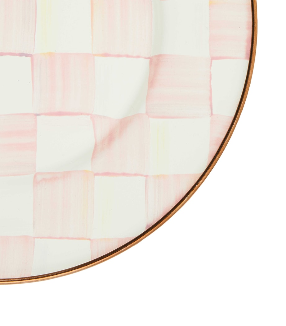 Rosy Check Dessert Plate (20cm) PINK Image 2