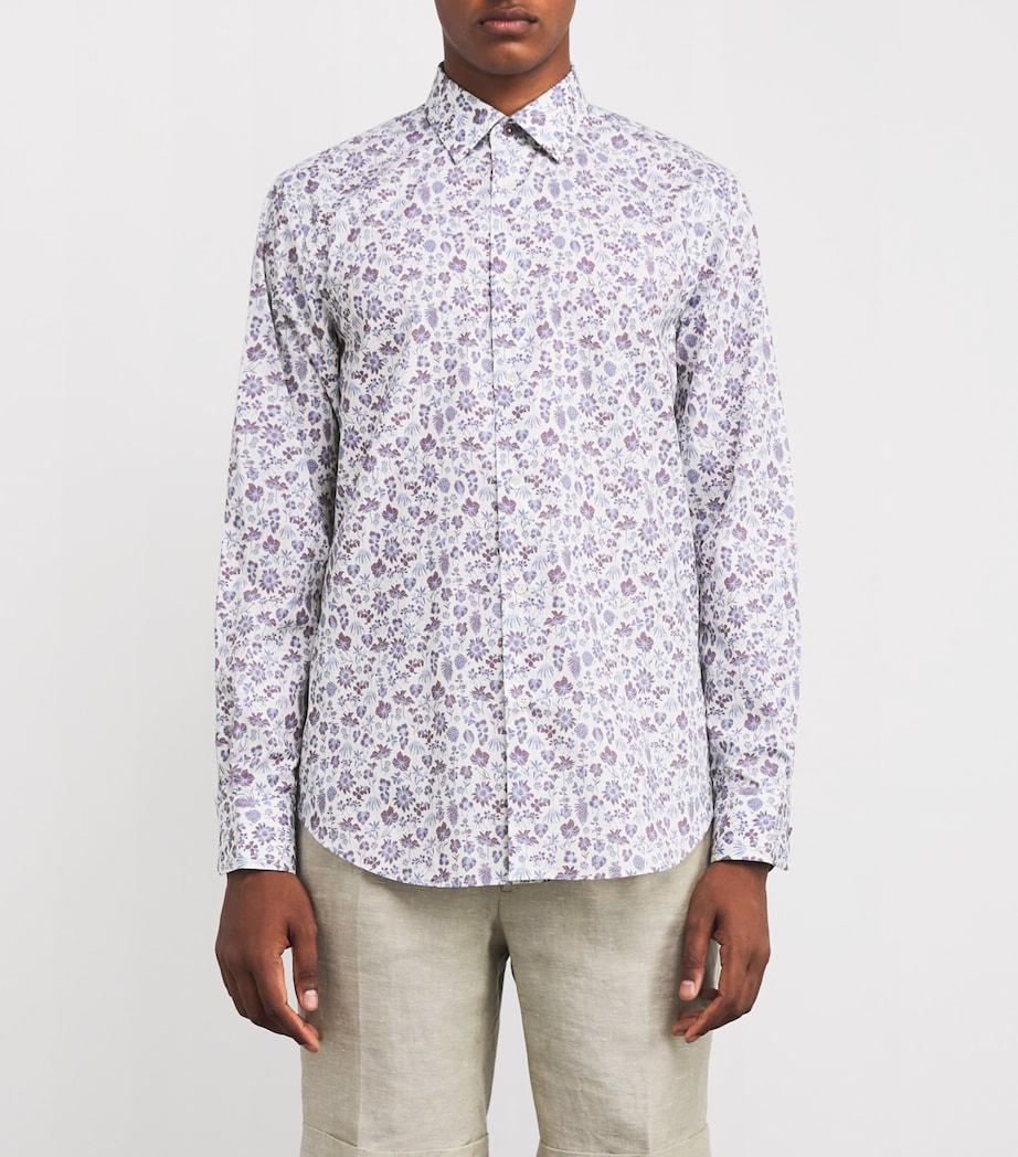 Cotton Liberty Print Shirt 01_WHITE Image 3