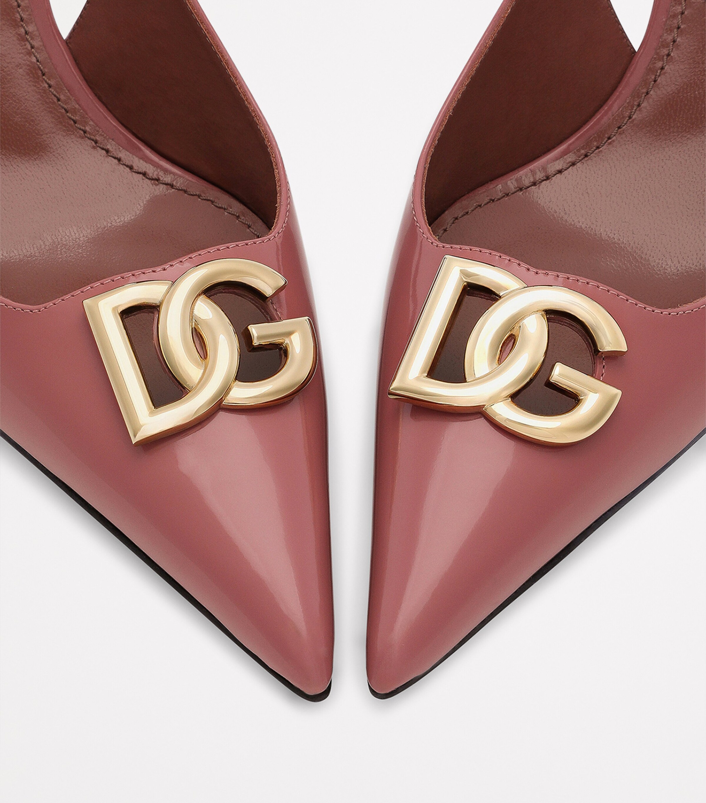 Patent Leather Slingback Pumps 60 80999-BLACK Image 4