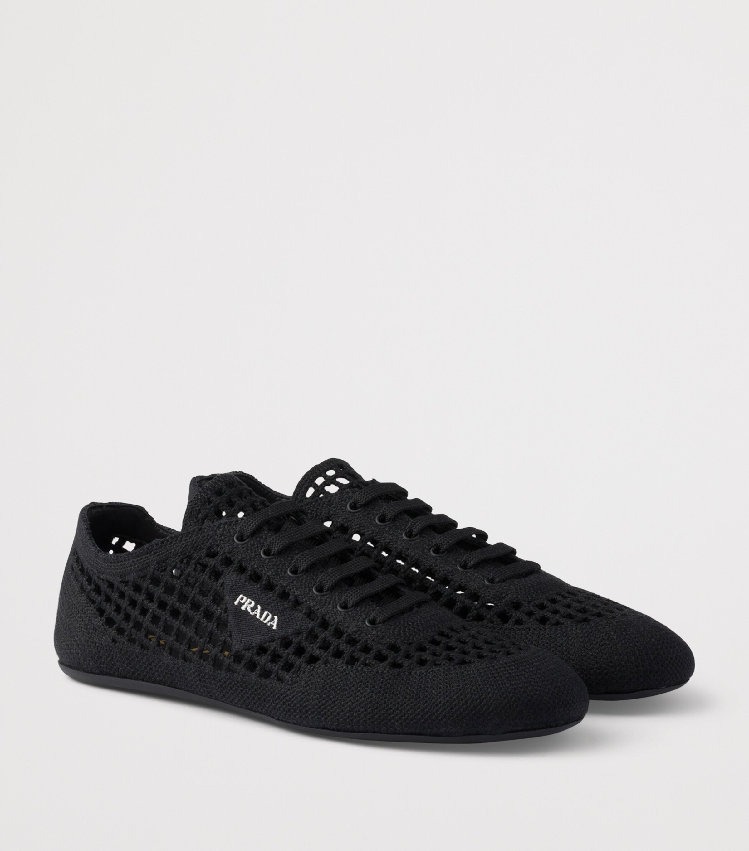 Prada Cotton Crochet Collapse Sneakers Image 2