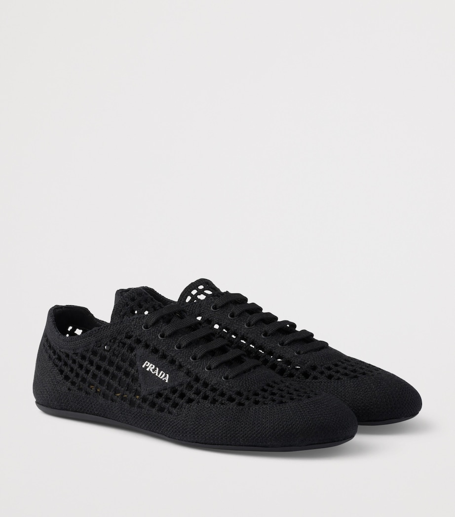 Prada Cotton Crochet Collapse Sneakers Image 2