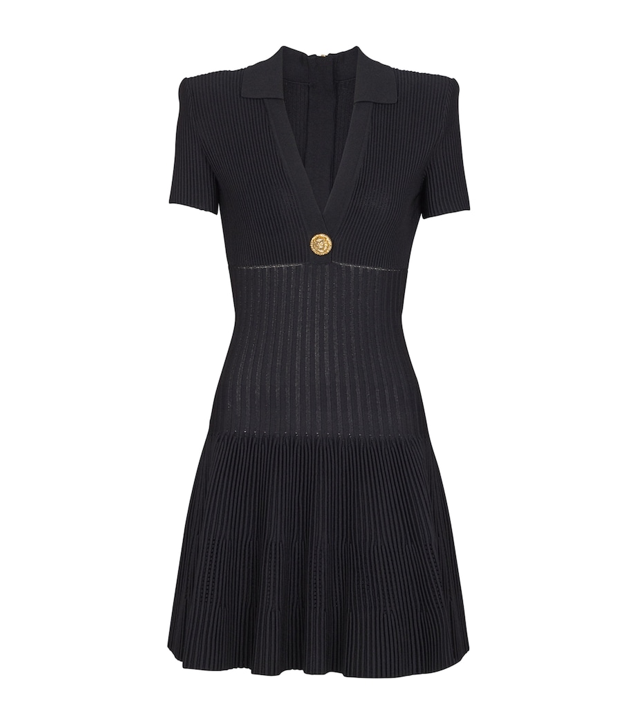 Flared Knit Dress 0PA NOIR Image 1
