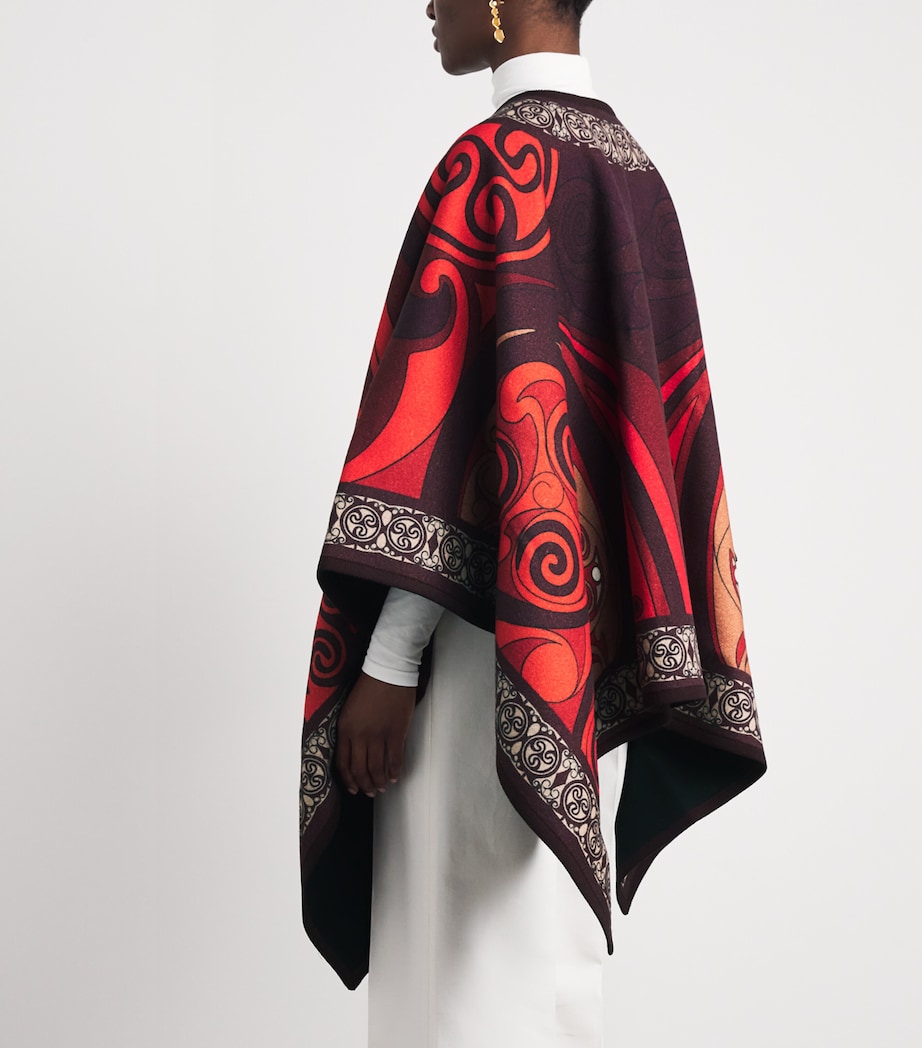 La Doublej Womens Wool-Silk Soul Poncho Alchemy Placee Image 4