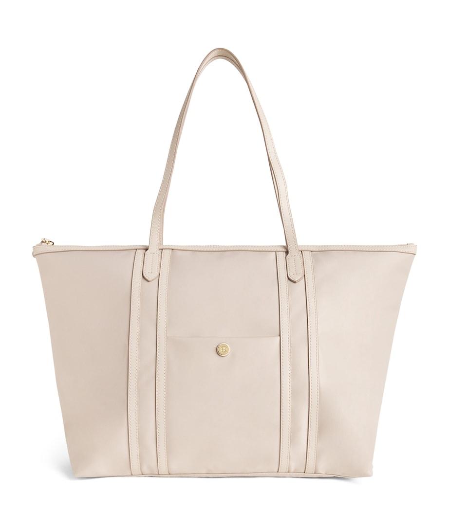 Harrods Nylon Jetsetter Tote Bag Neutral Image 1