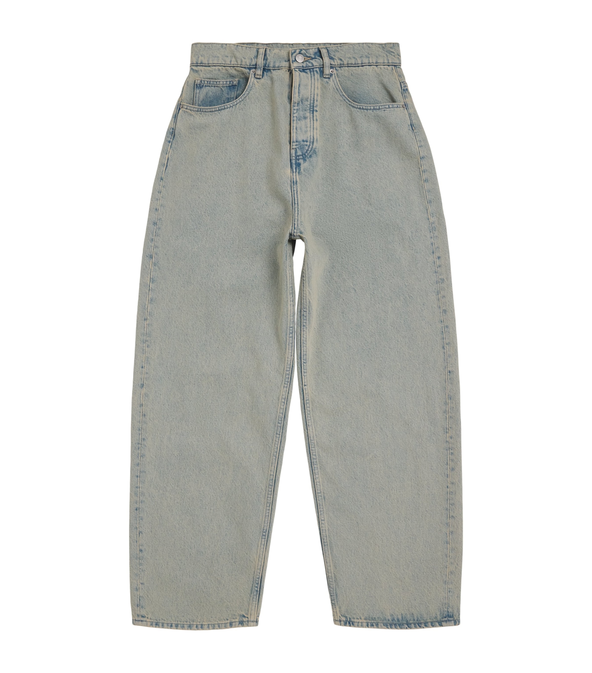 Drôle De Monsieur Mens Dusty Wide-Leg Jeans Dus / Dusty Image 1