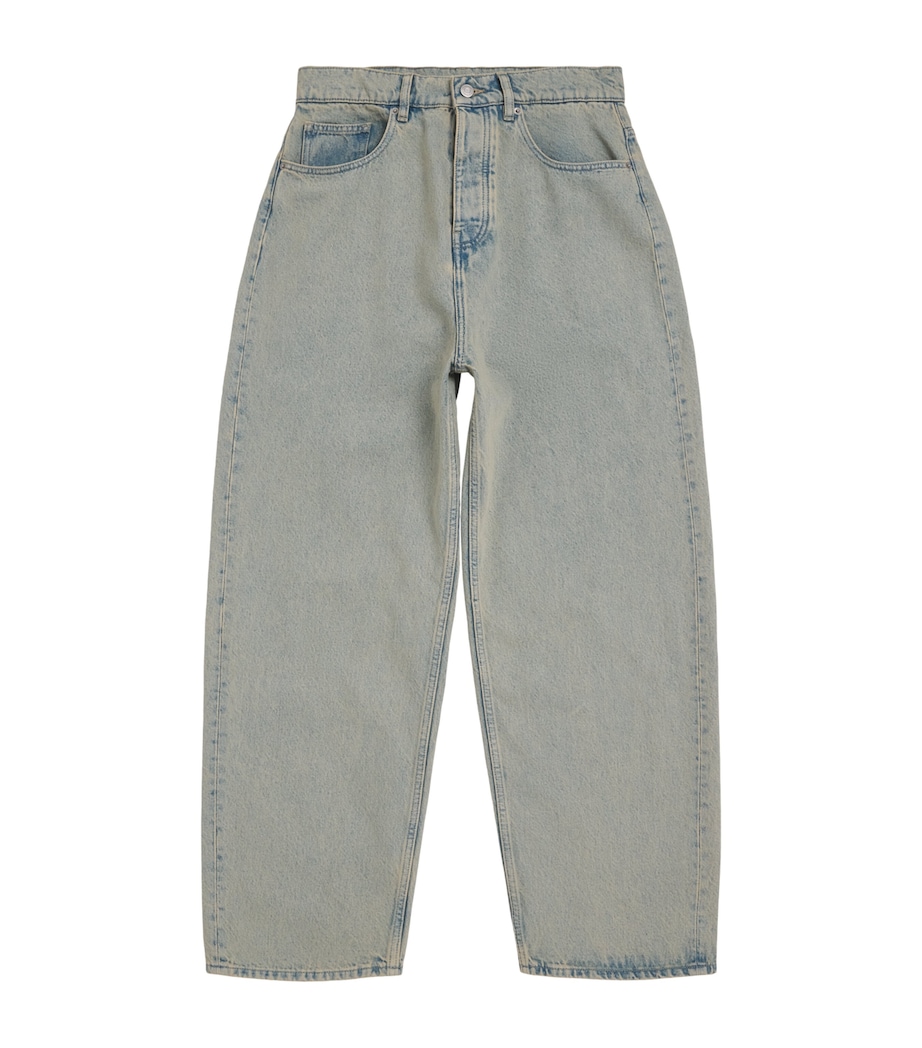 Drôle De Monsieur Mens Dusty Wide-Leg Jeans Dus / Dusty Image 1