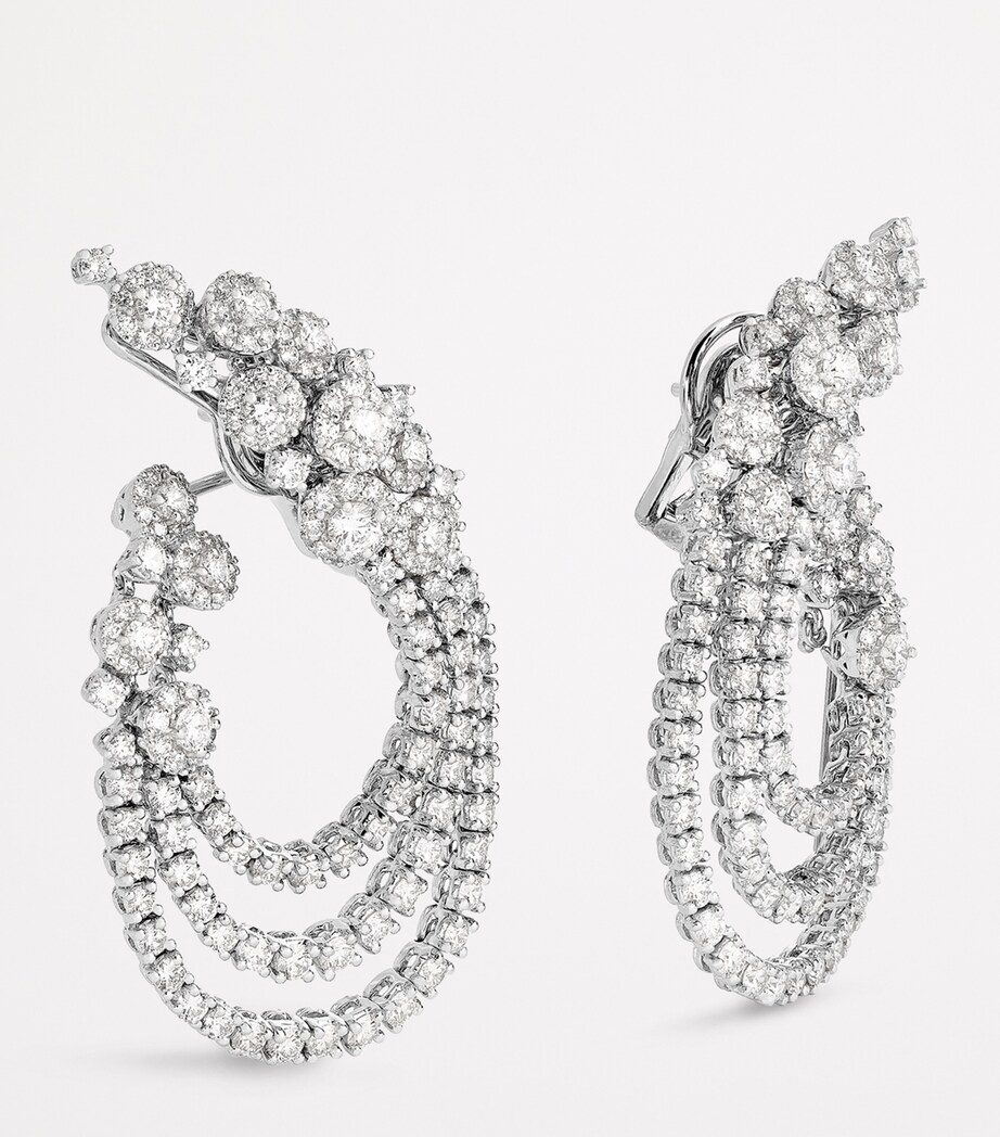 Yeprem White Gold and Diamond Y-Couture Drop Earrings White Gold Image 3