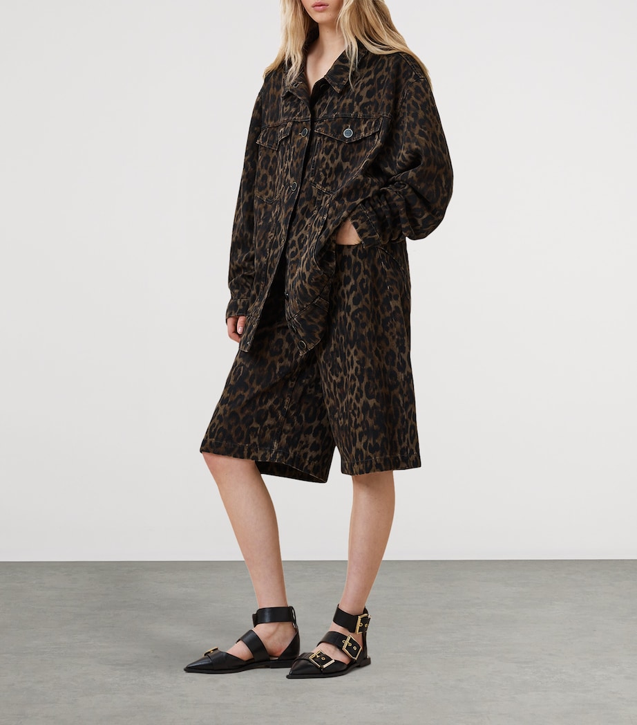 Leopard Print Louie Shorts LEPPO BROWN Image 7