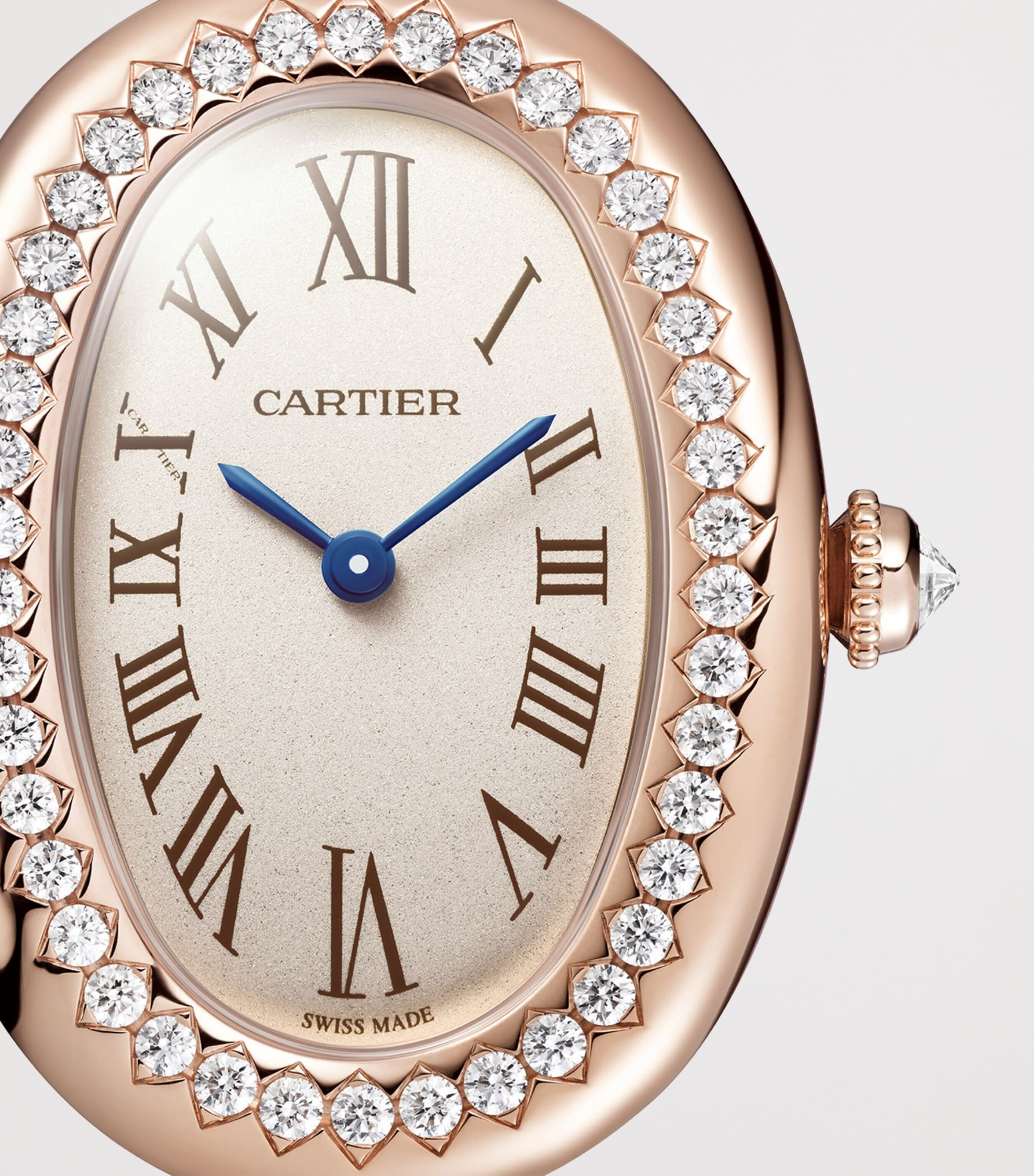 Cartier Small Rose Gold and Diamond Baignoire de Cartier Watch 23.1mm (Size 16) Rose Gold Image 6
