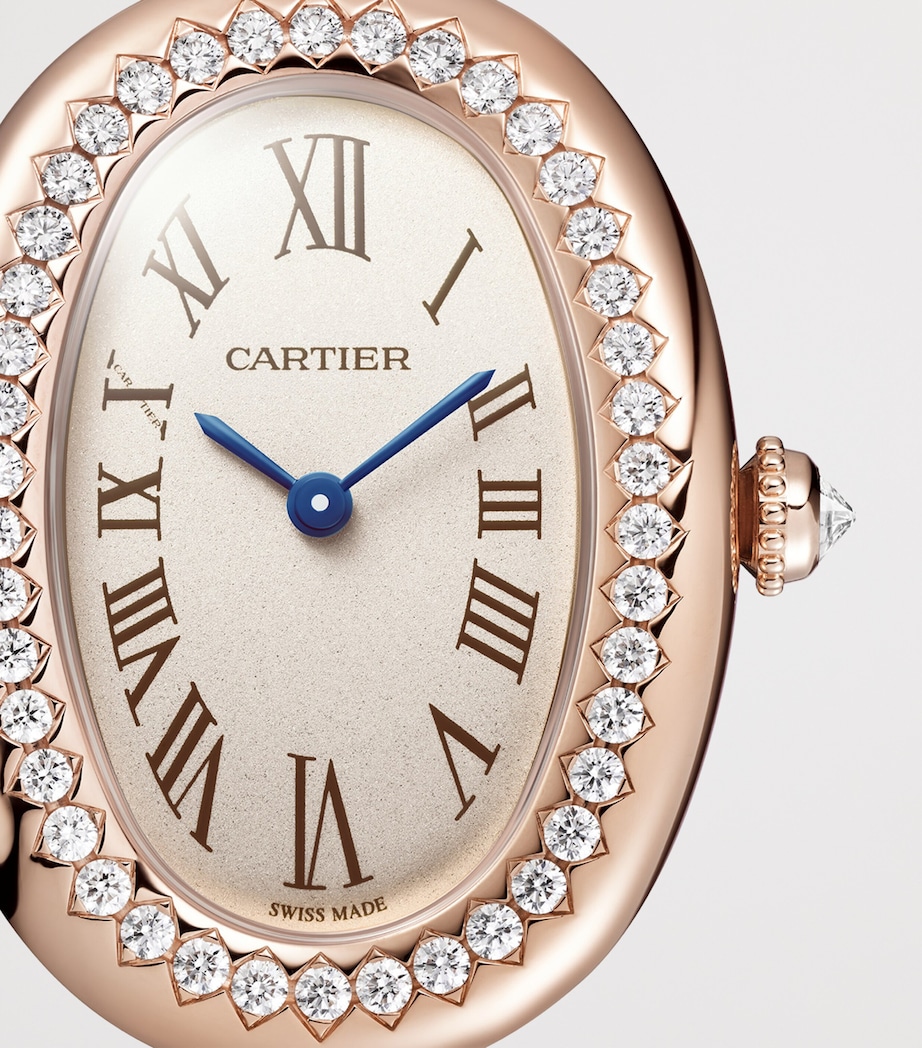 Cartier Small Rose Gold and Diamond Baignoire de Cartier Watch 23.1mm (Size 16) Rose Gold Image 6