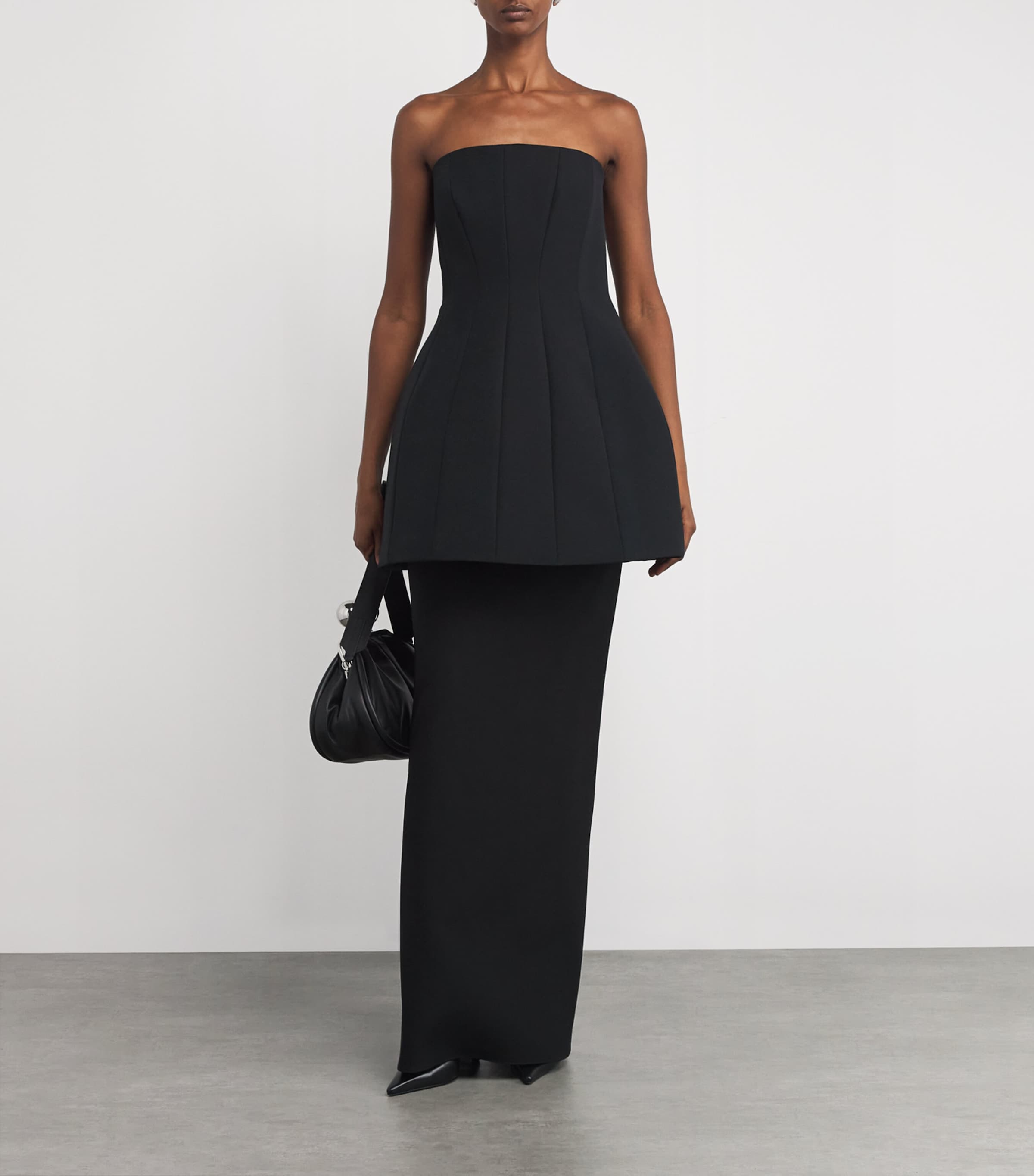 Structured Mini Dress BLACK Image 2