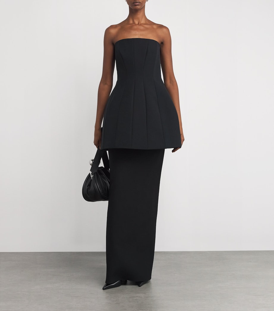 Structured Mini Dress BLACK Image 2