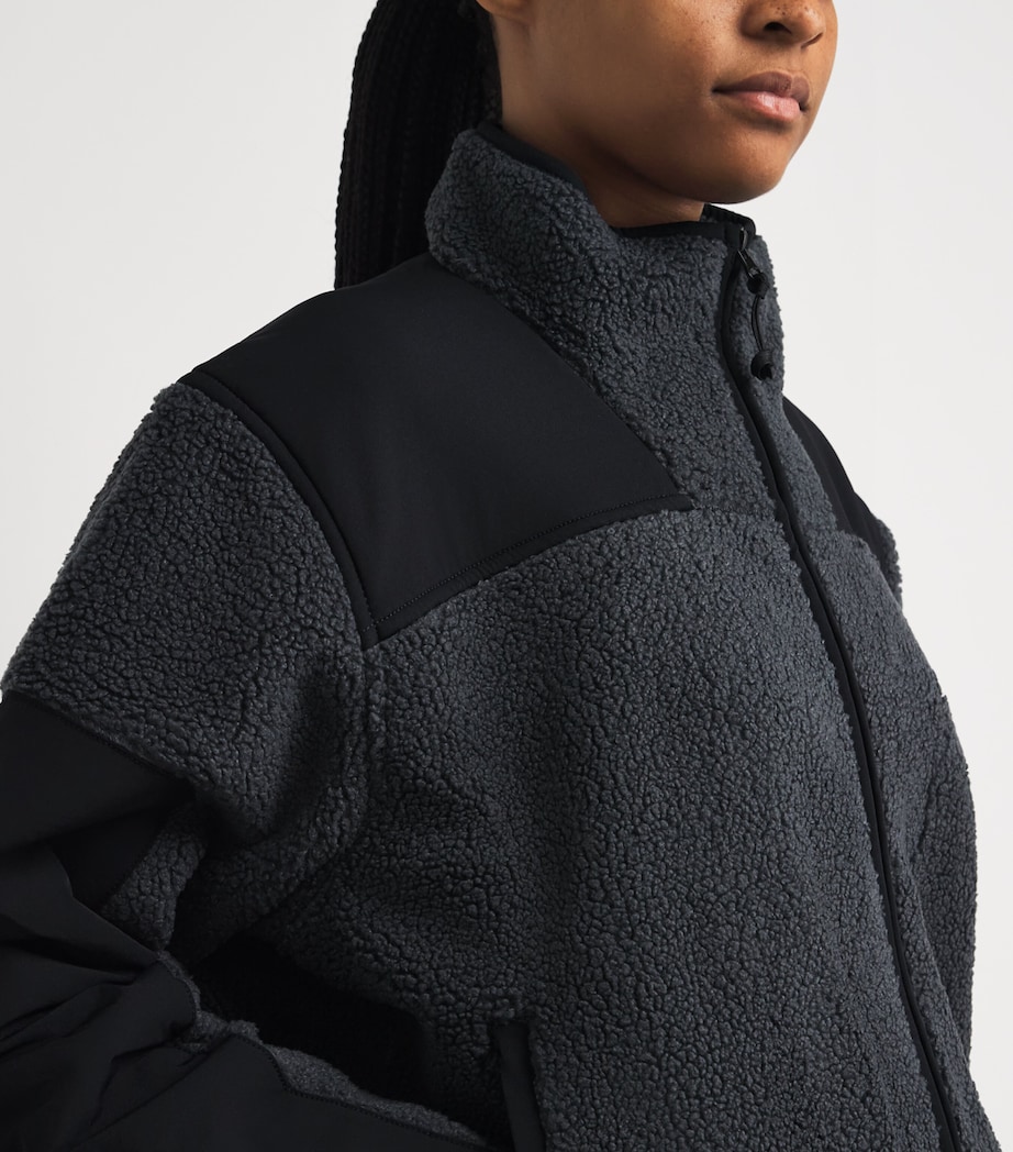 Teddy Boxy Zip-Up Jacket ASH Image 6