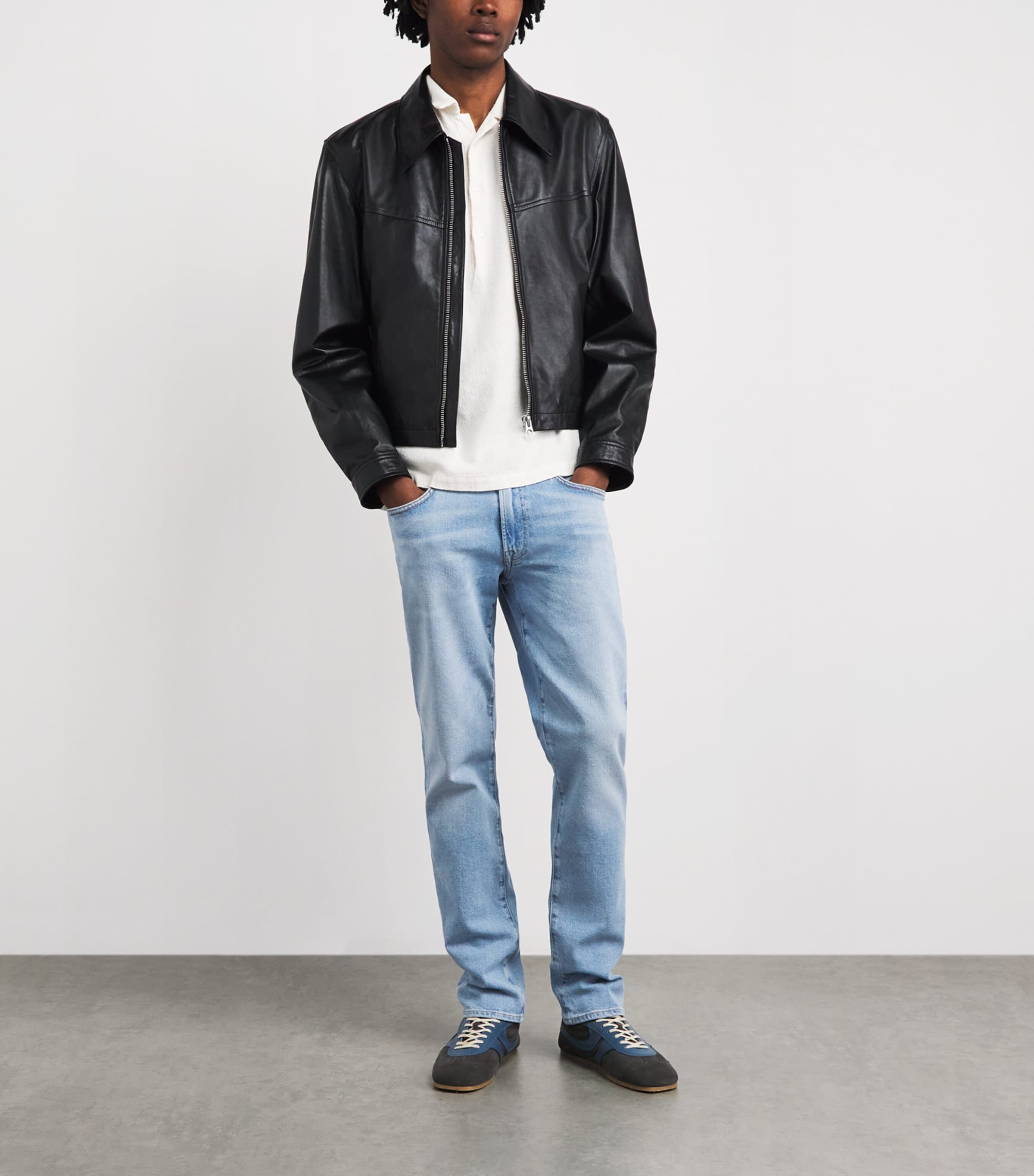 Citizens of Humanity Mens Gage Perform Straight Jeans Light Wash Image 2