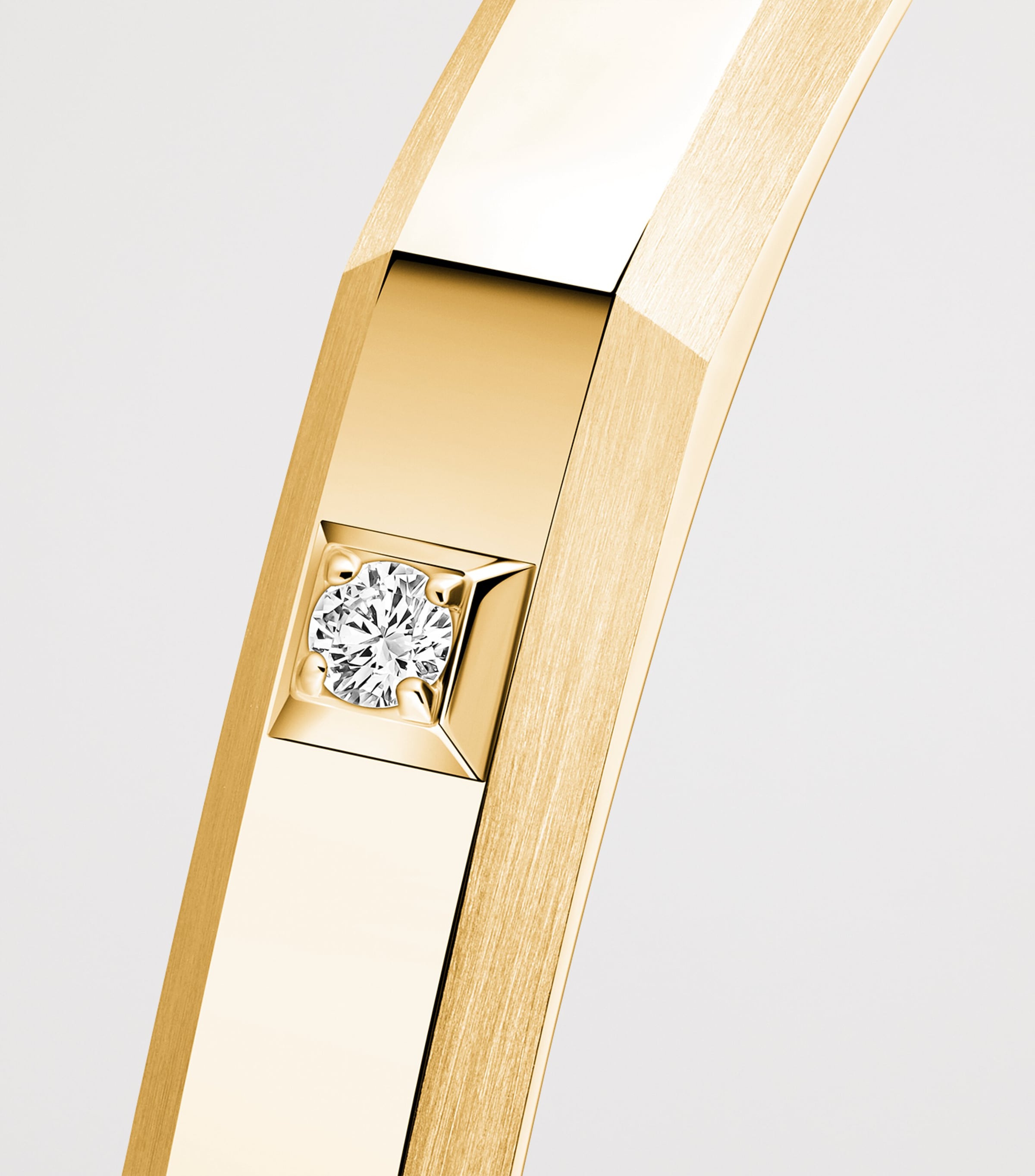 Messika Moderniste Medium Yellow Gold and Diamond Bangle (0.05ct) Yellow Gold Image 3