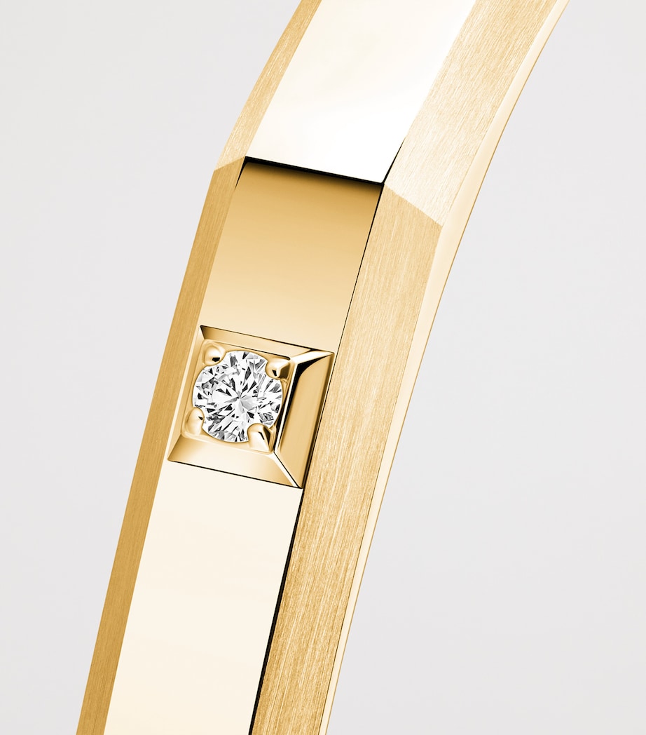 Messika Moderniste Medium Yellow Gold and Diamond Bangle (0.05ct) Yellow Gold Image 3