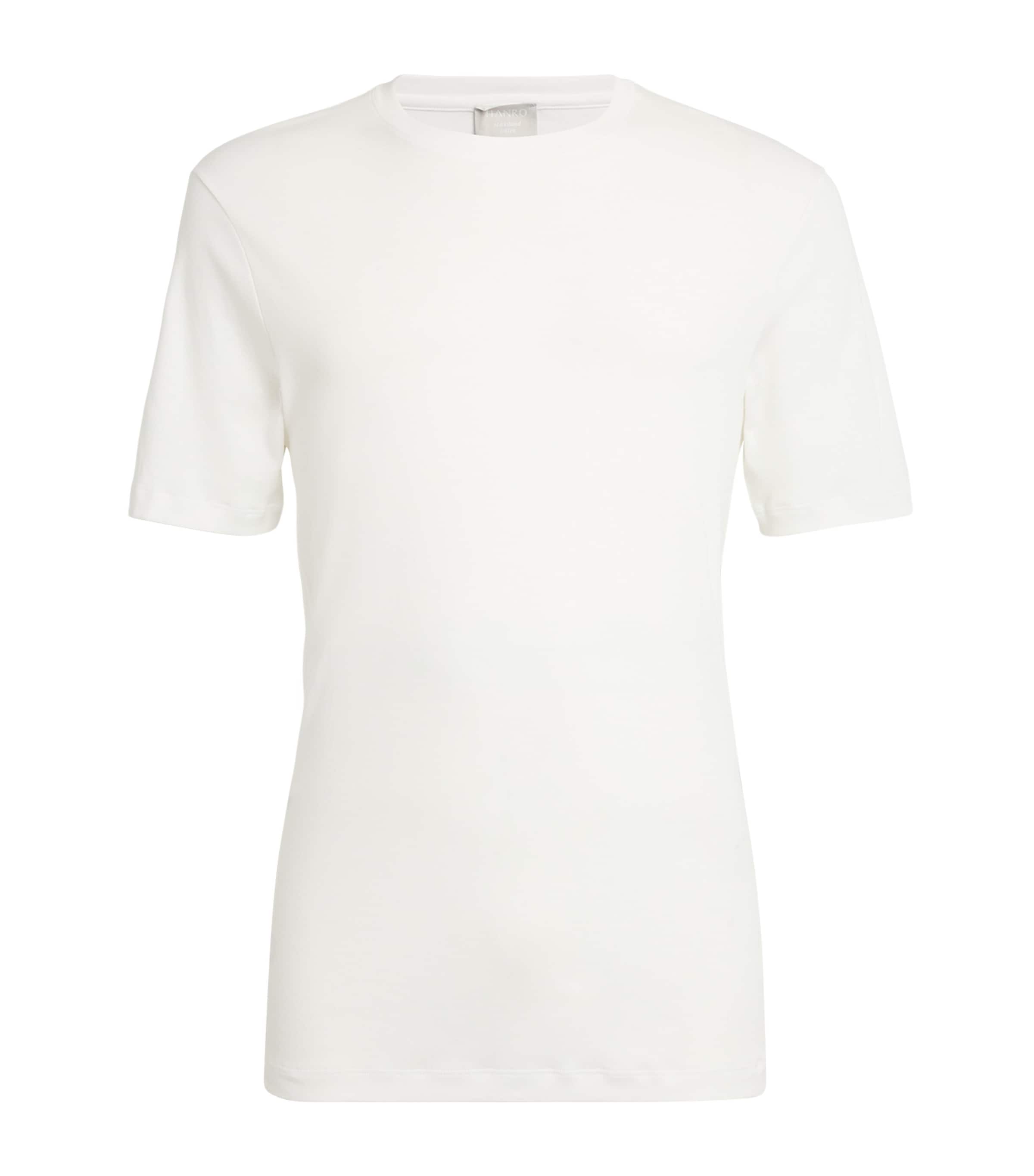 Hanro Sea Island Cotton T-Shirt | Men Clothing | Nightwear | Loungewear | T-Shirts | Plain T-Shirts | Designers | Hanro