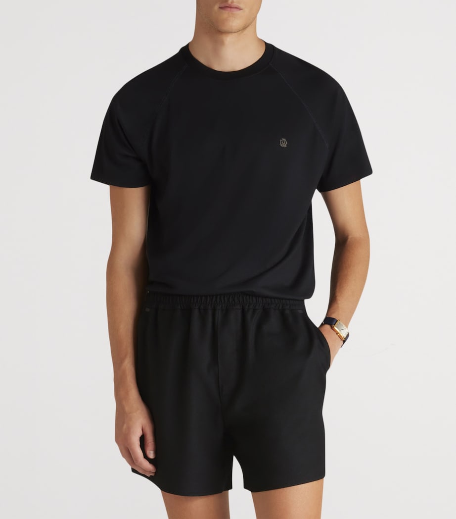 Wool Athluxury Short-Sleeve T-Shirt 416HOUSE NAVY Image 3