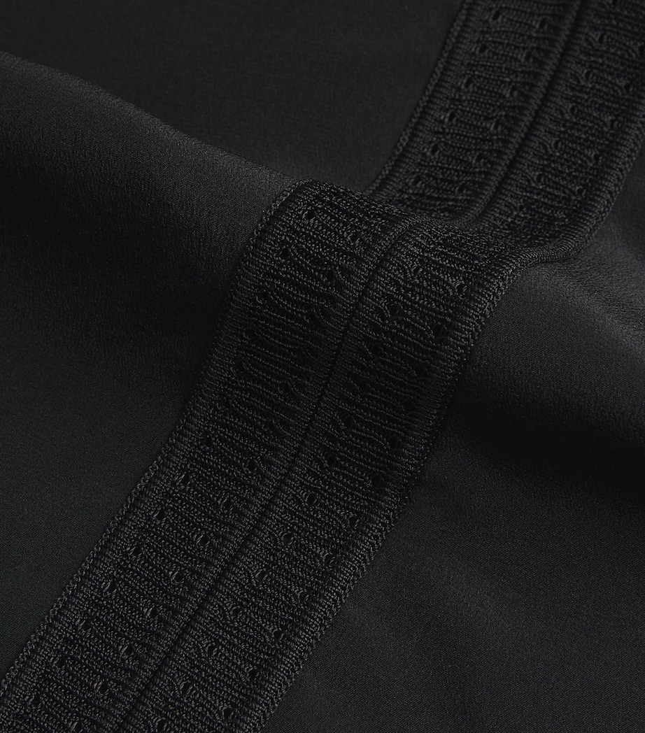 Crepe de Soie Silk Louis Blouse BLACK Image 5