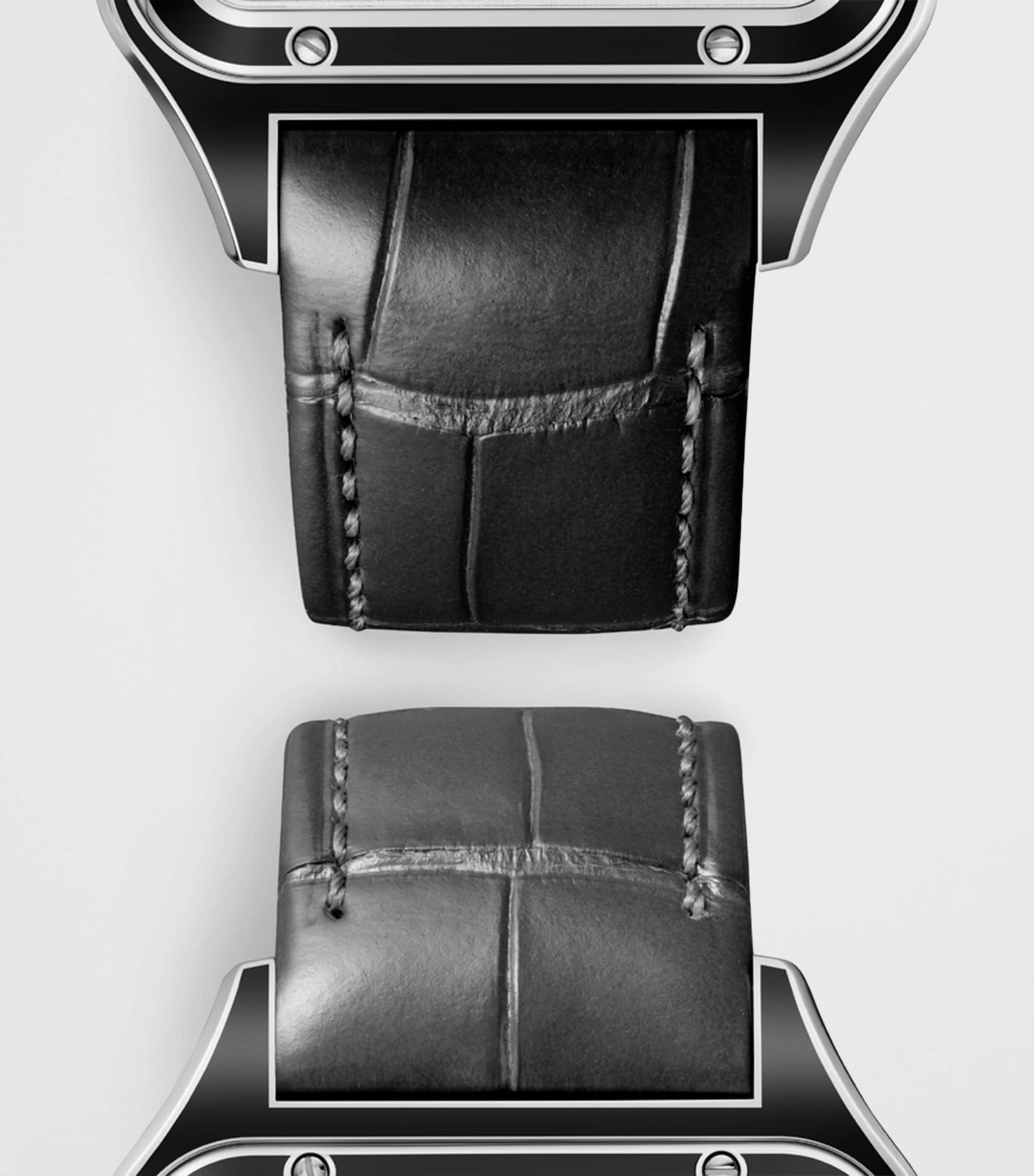 Large Steel Santos-Dumont Skeleton Watch 43.5mm STEEL Image 5